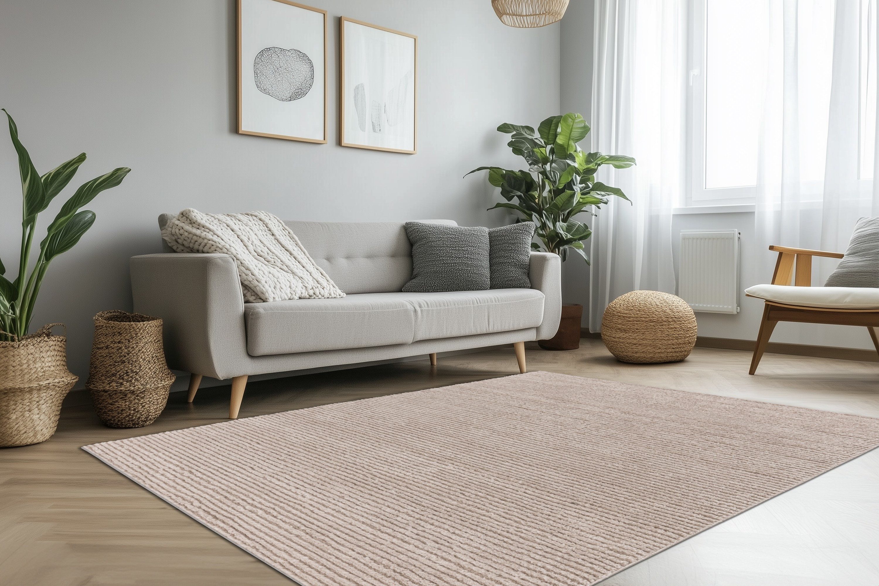 Kayoom Teppich Angel 325, rechteckig, Höhe: 20 mm, weicher Kurzflor, Wohnzimmer