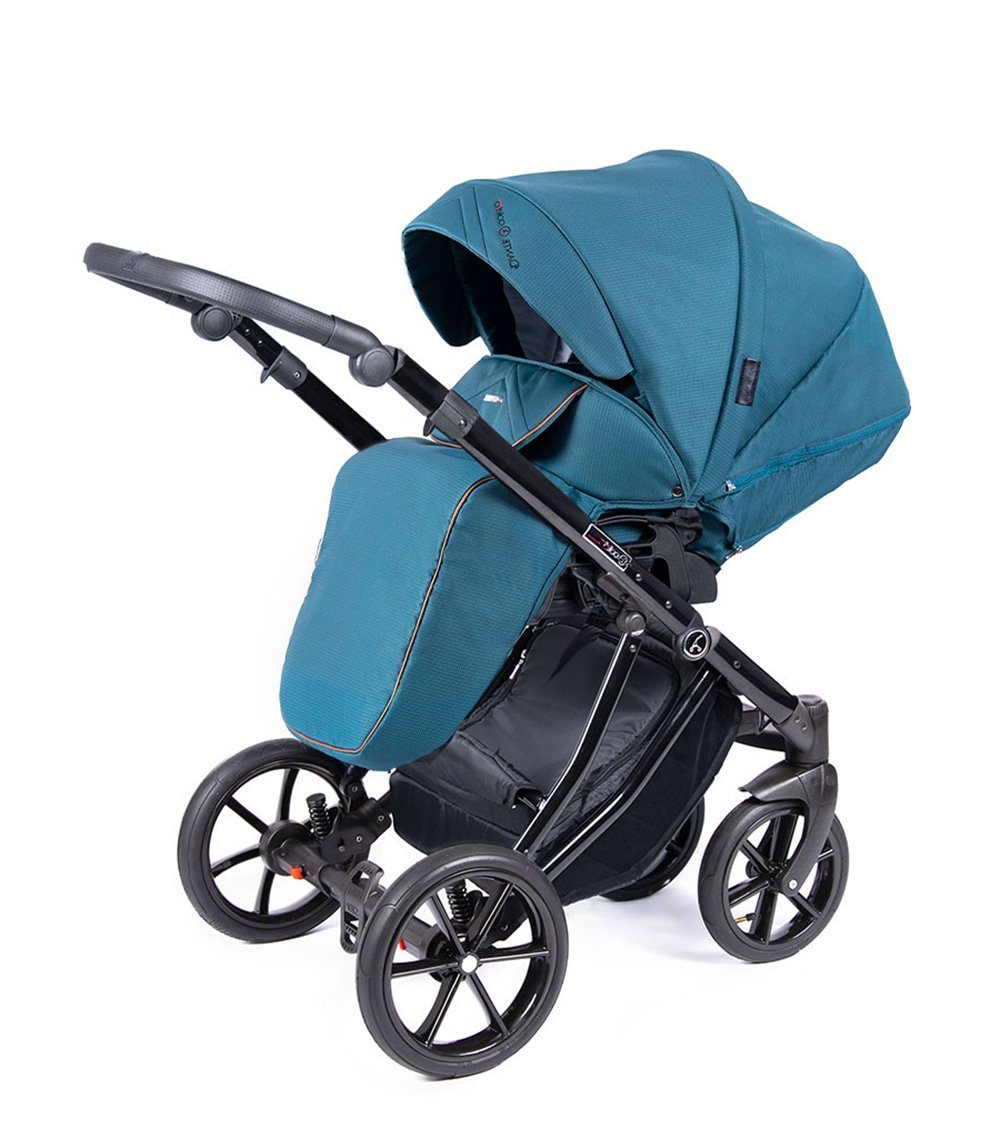 - - Farben 4 Kinderwagen-Set = Kombi-Kinderwagen Gestell Teile babies-on-wheels in Dante 14 1 Türkis 16 schwarz in