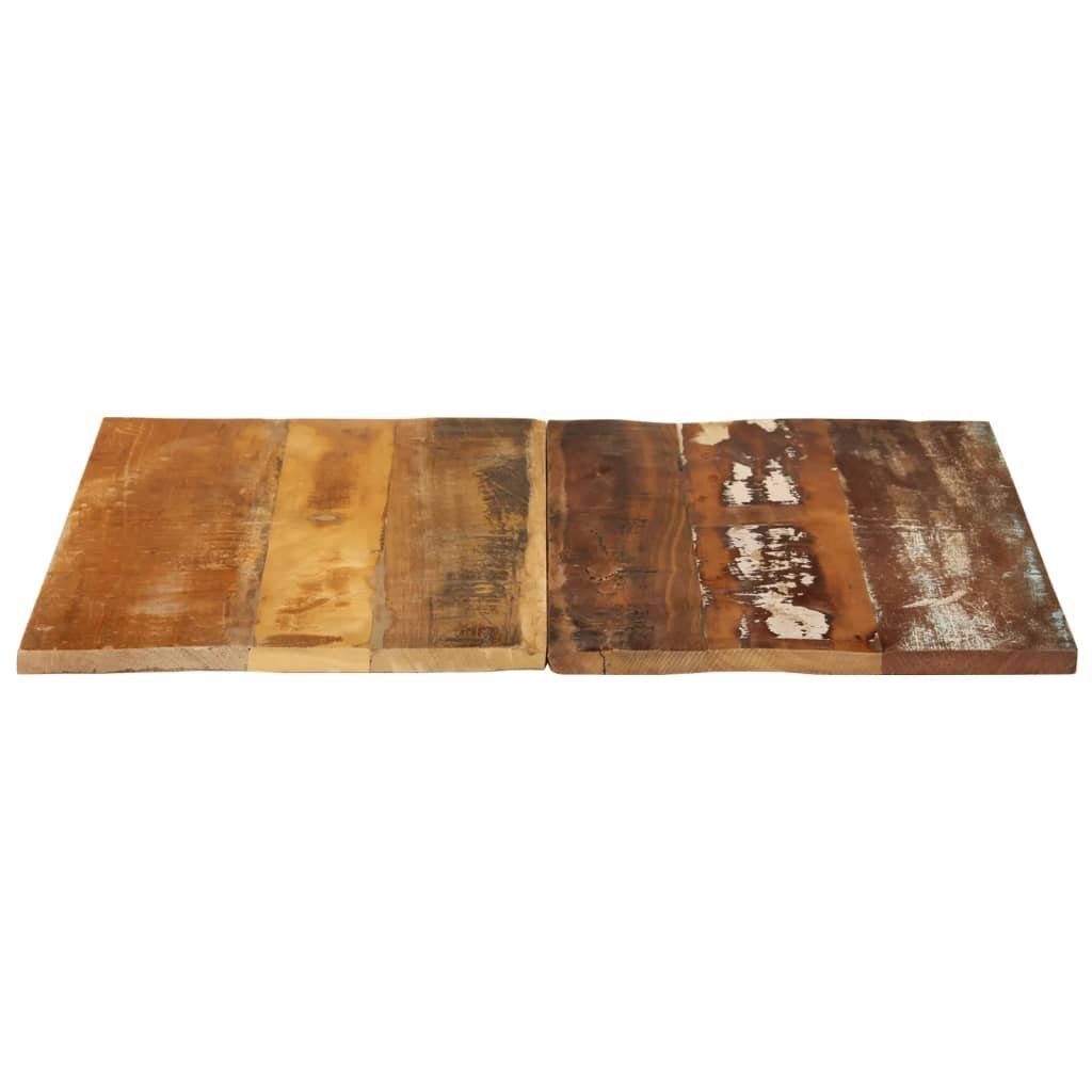 (1 mm Quadratisch Tischplatte furnicato 70x70 15-16 cm Massiv Altholz St)
