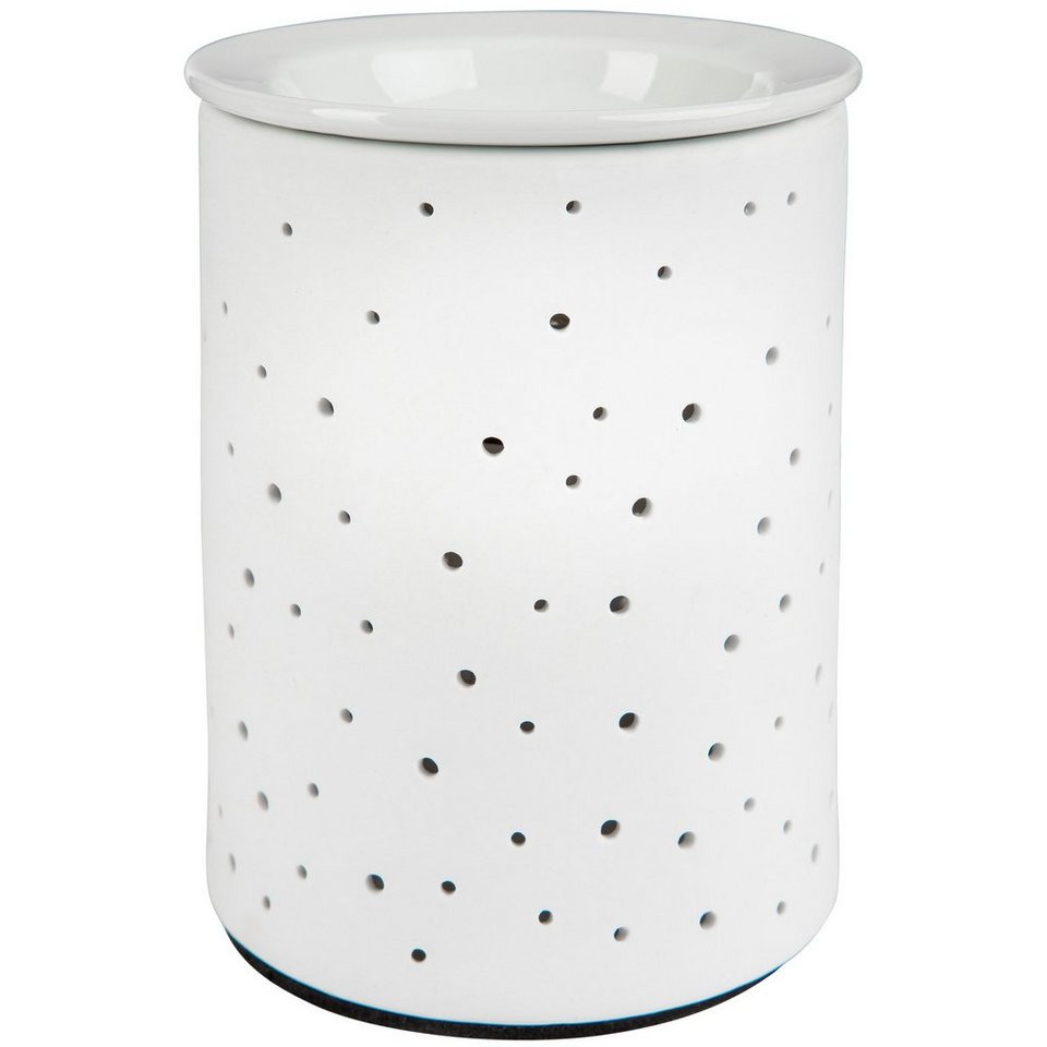 ONVAYA Duftlampe Porzellan Duftlampe DOTS, Elektrisch, Weiss, Aromalampe