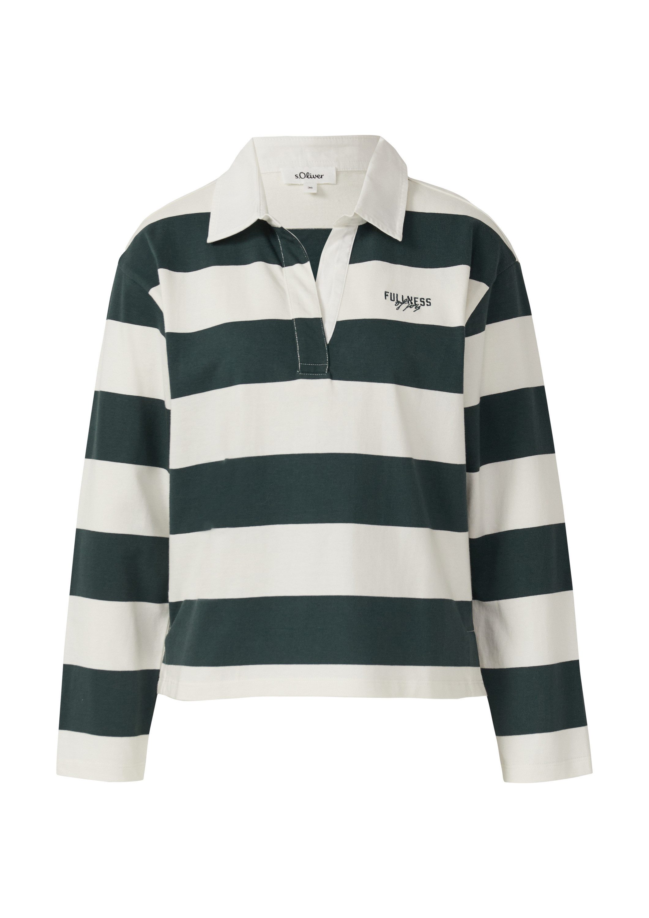 s.Oliver Sweatshirt Sweatshirt Shirt im Polo-Stil günstig online kaufen