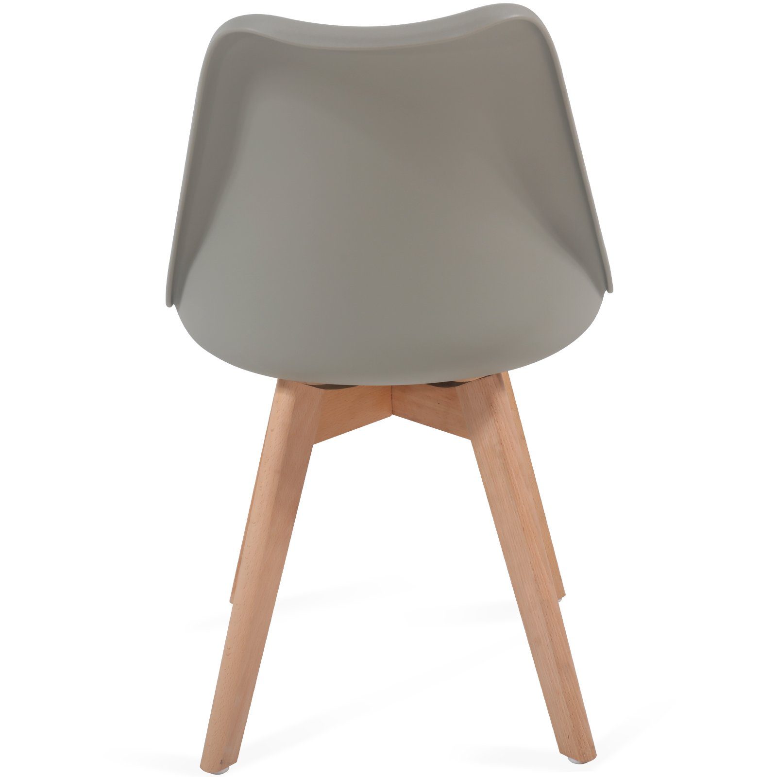 MIADOMODO Esszimmerstuhl Esszimmerstühle 2/4/6/8er aus Grau Set St) Farbwahl - & (2 Kunststoff Massivholz