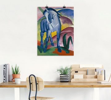 Artland Wandbild Blaues Pferd I. 1911., Haustiere (1 St), als Alubild, Outdoorbild, Leinwandbild, Poster, Wandaufkleber