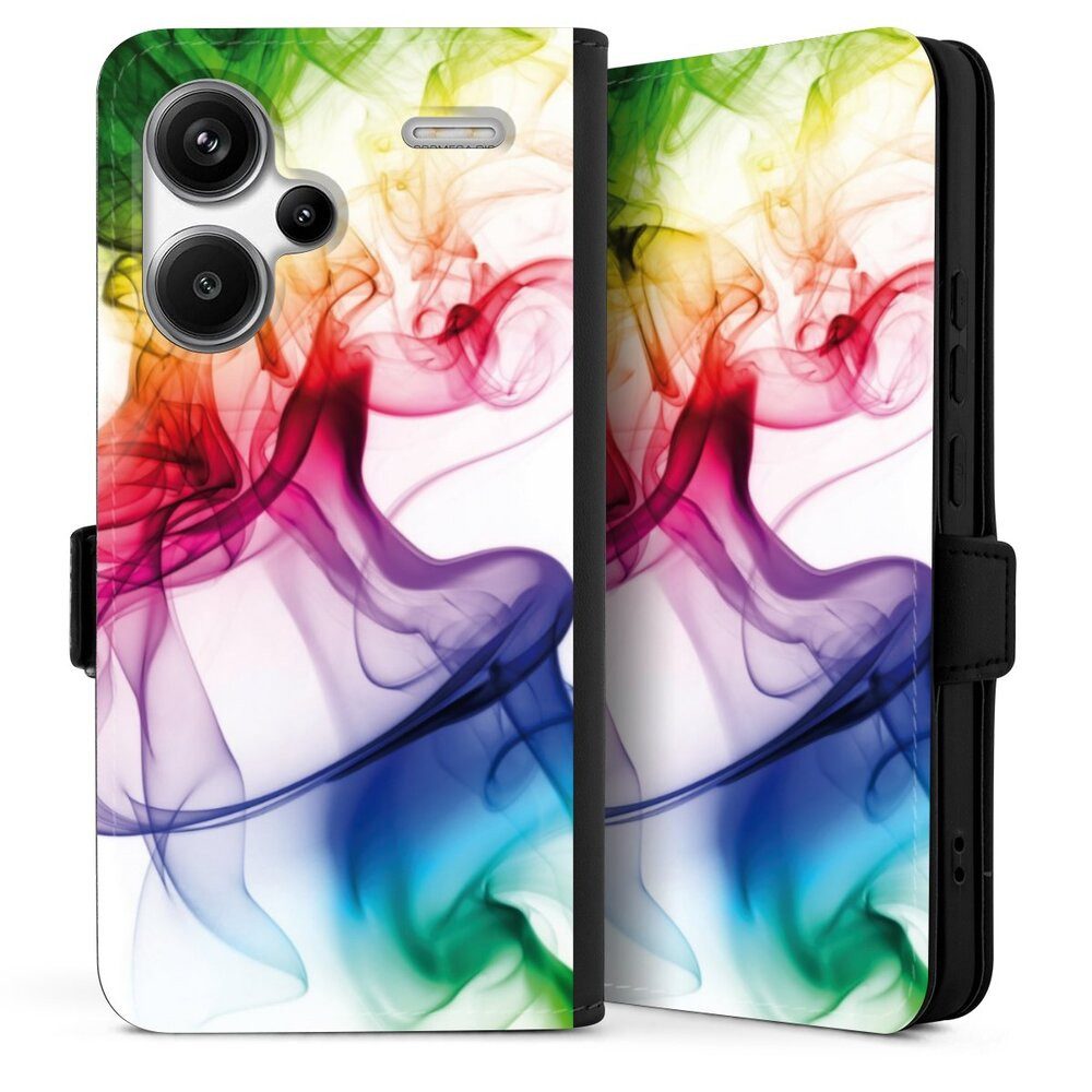 DeinDesign Handyhülle Farbe Wasser Regenbogen Strange waft, Xiaomi Redmi Note 13 Pro Plus Hülle Handy Flip Case Wallet Cover
