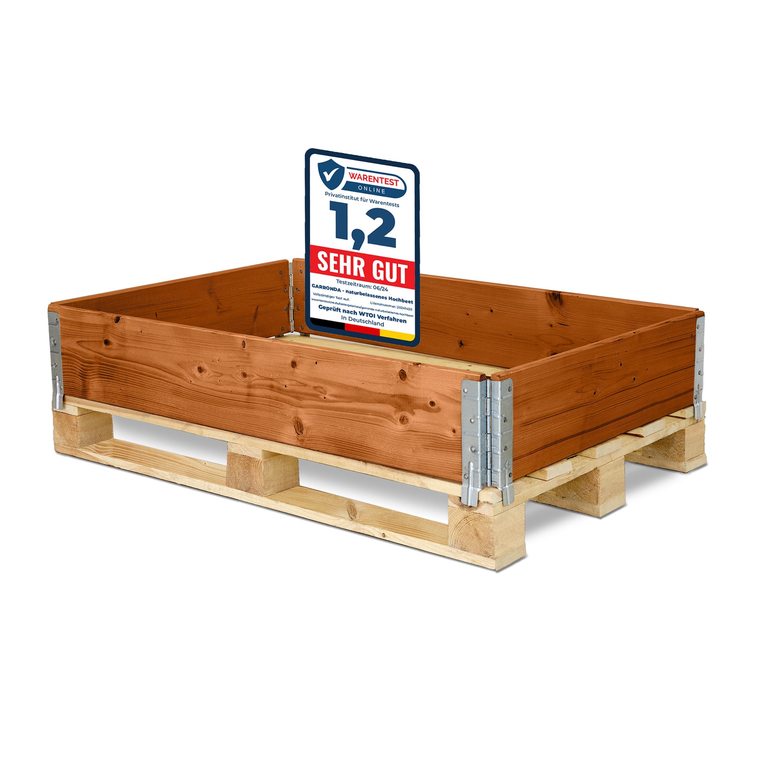 Garronda Auflagenbox Holzaufsatzrahmen für Palette Holzkiste günstig online kaufen