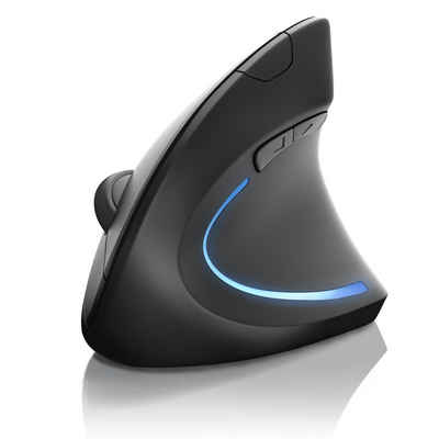 CSL ergonomische Maus (Bluetooth, vertikal, kabellos, ergonomisches Design, Vorbeugung gegen Mausarm)