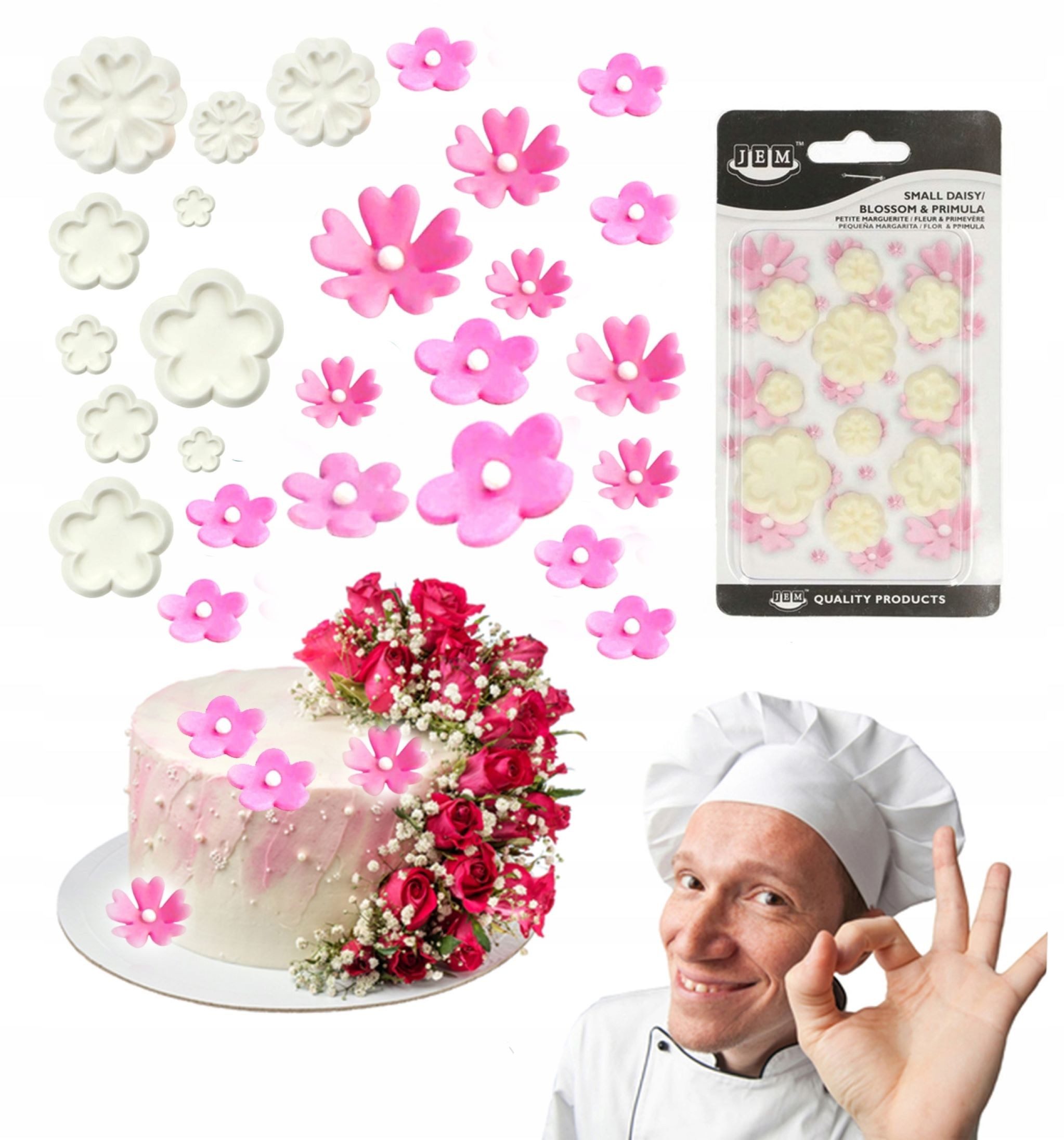 Ausstechform 10er Set Ausstechformen Blumen – Tortendekoration für kreative Eltern