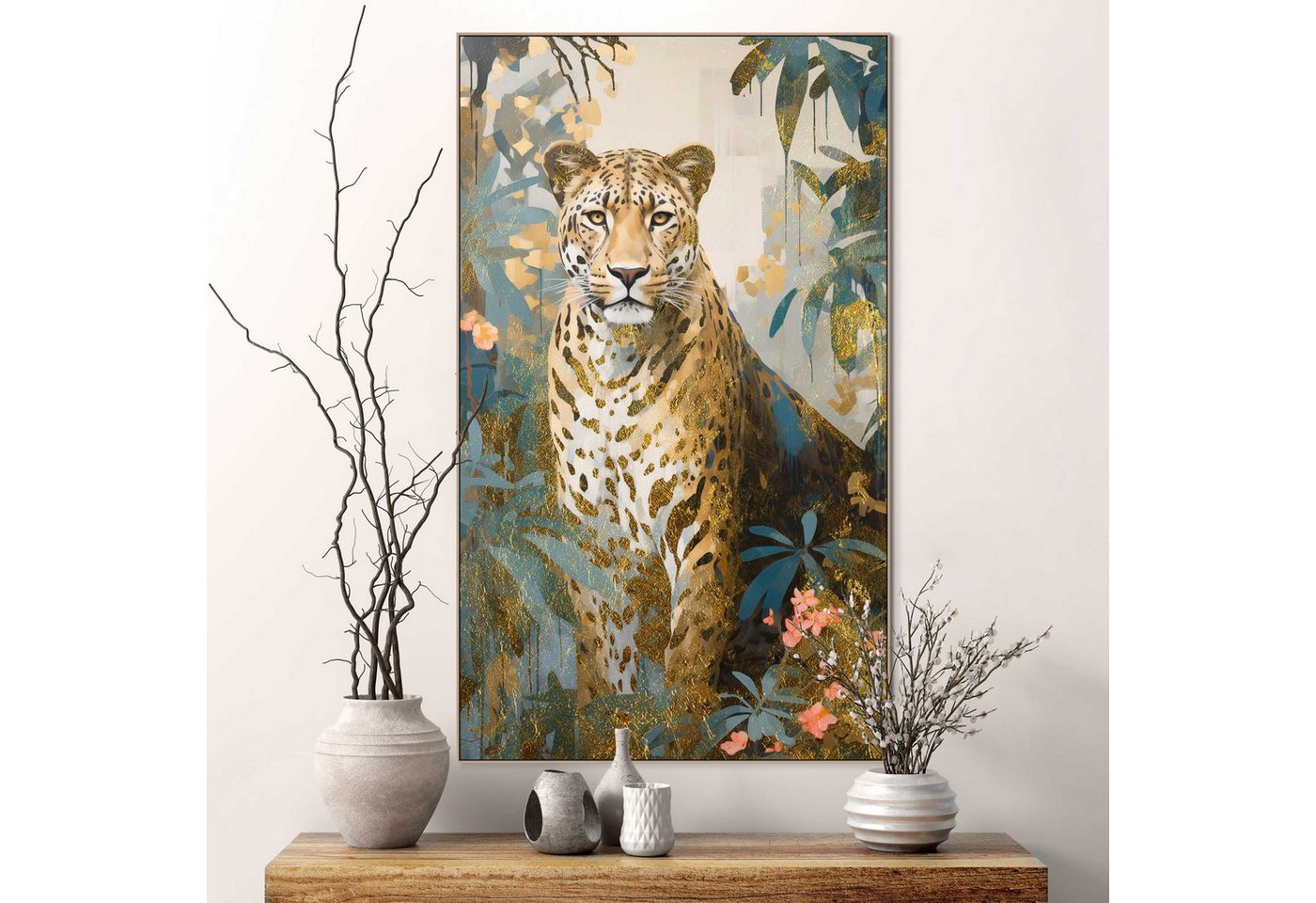 Reinders! Wandbild Gold Cat