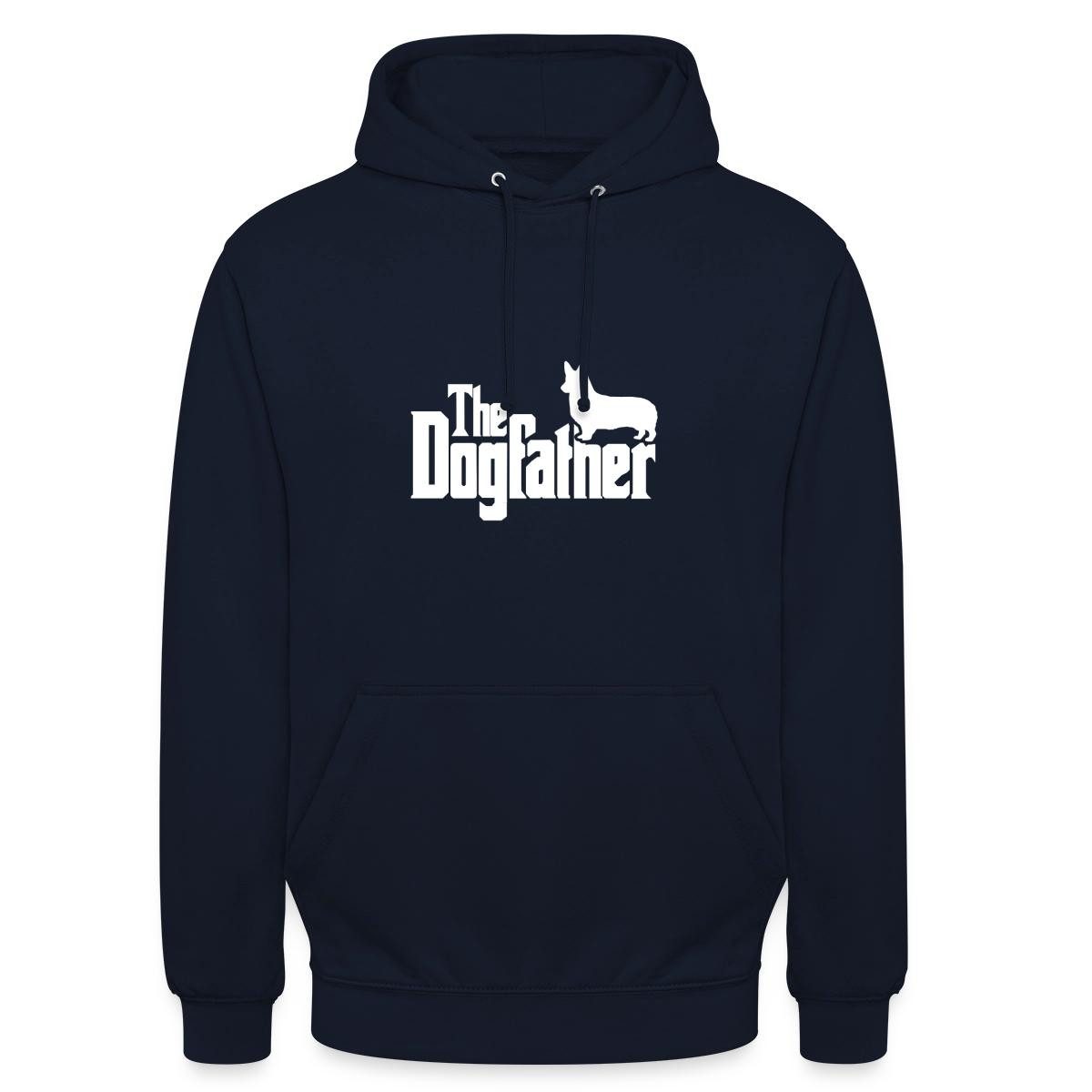 Hoodie The Dogfather, Corgi Unisex Hoodie
