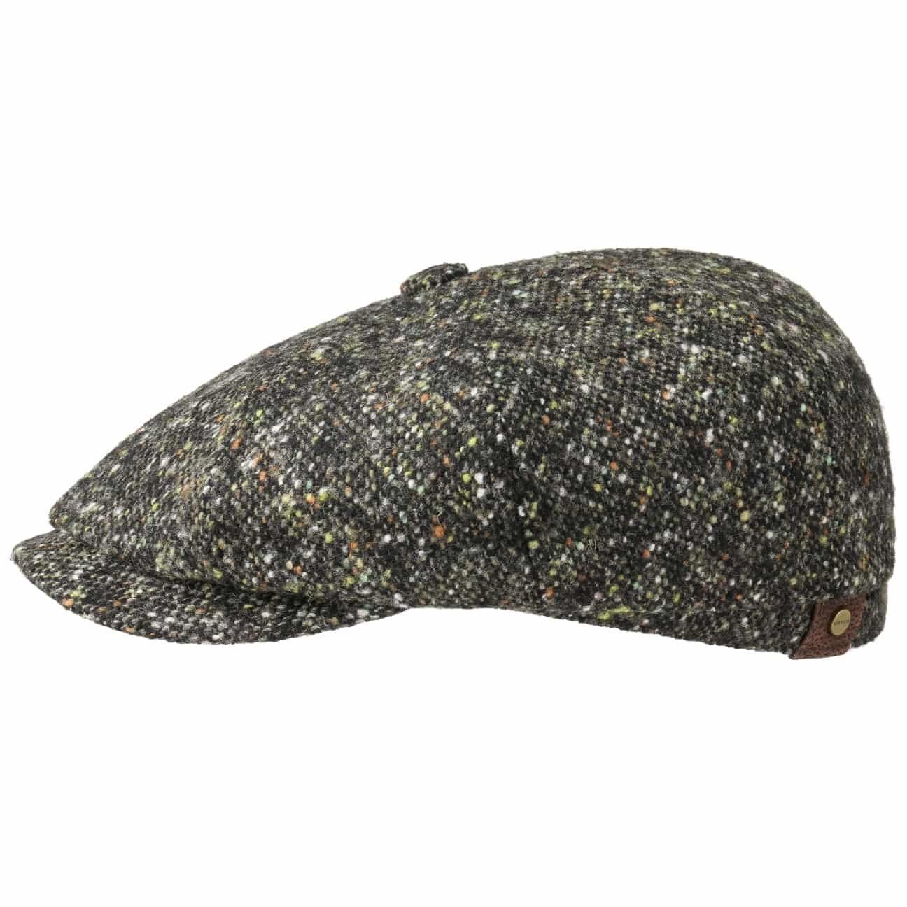 Stetson Flat oliv-schwarz (1-St) Schirm Wollcap Cap mit