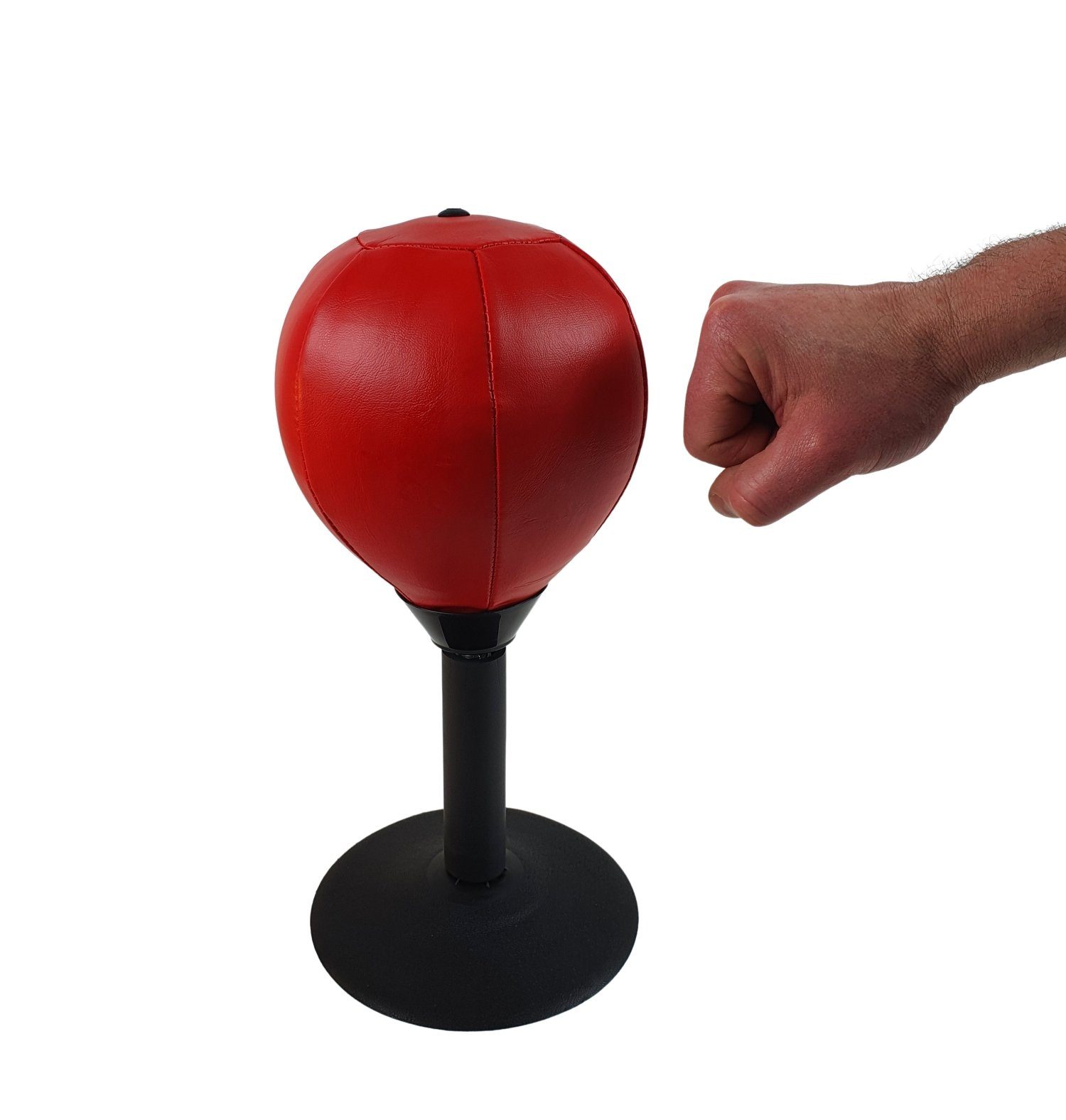 sesua Punchingball Tisch Punchingball rot Antistress Boxbirne Mini Boxball mit Saugnapf