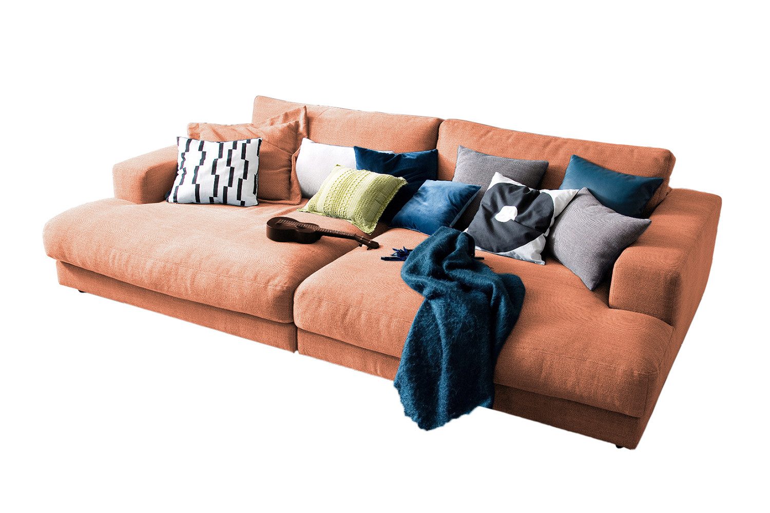 KAWOLA Big-Sofa MADELINE, Couch Stoff oder günstig online kaufen