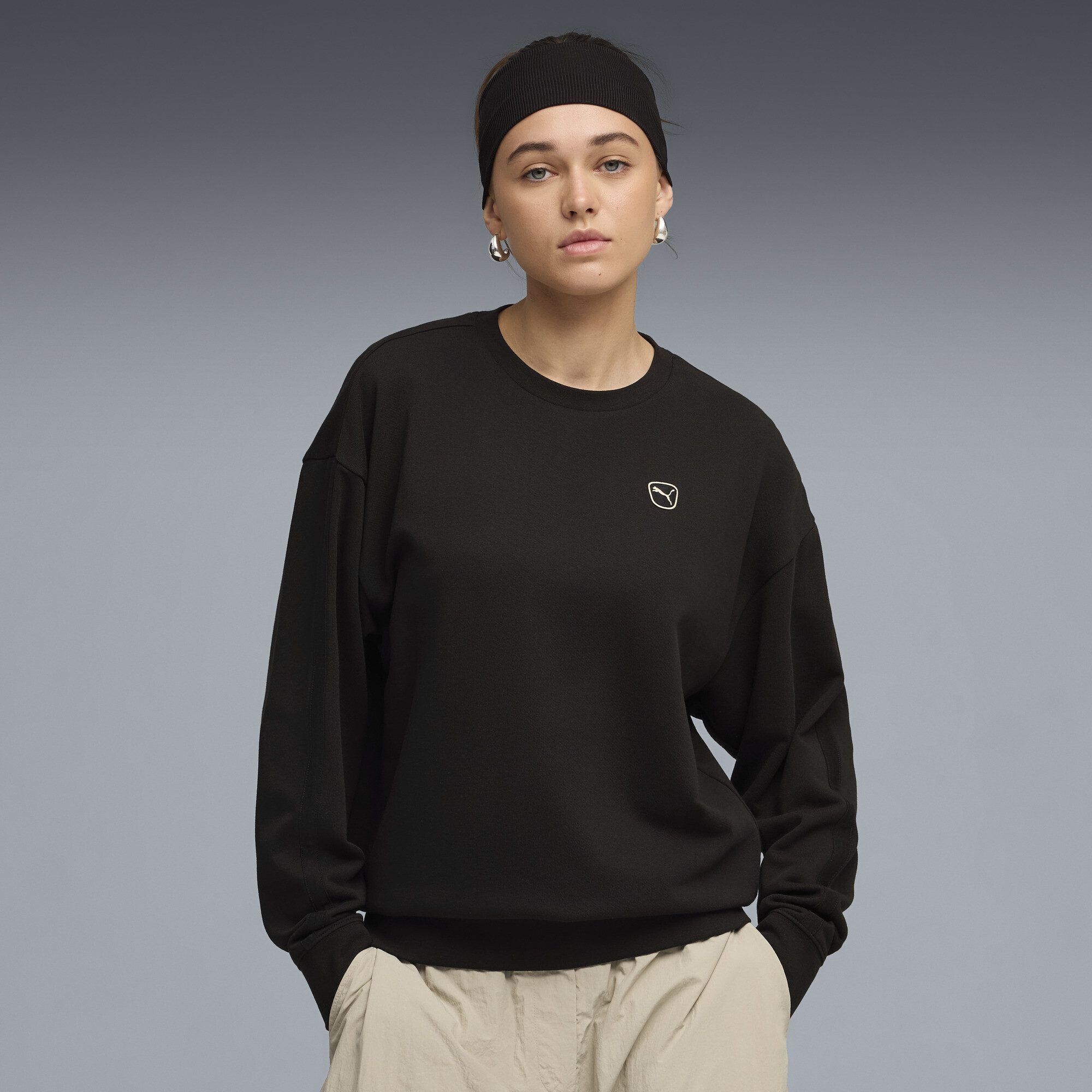 PUMA Sweatshirt Essentials Elevated Sweatshirt mit Rundhalsausschnitt Damen günstig online kaufen