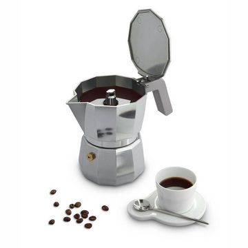 Alessi Espressokocher Espressokocher MOKA modern 3, 0.15l Kaffeekanne, Nicht für Induktion geeignet