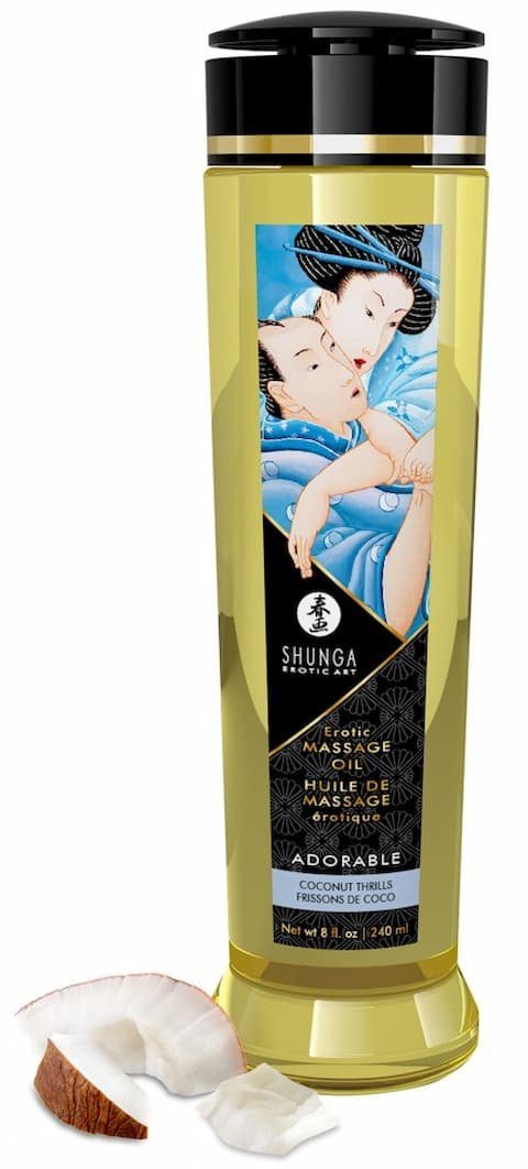 SHUNGA Massageöl Shunga - Massage Oil Coconut Thrills 240 ml, für sinnliche Massagen