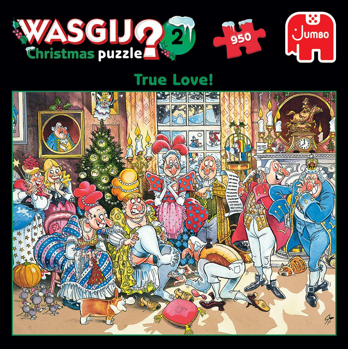 Jumbo Spiele Puzzle Wasgij Christmas 2 Wahre Liebe 950 Teile Puzzle, 950 Puzzleteile