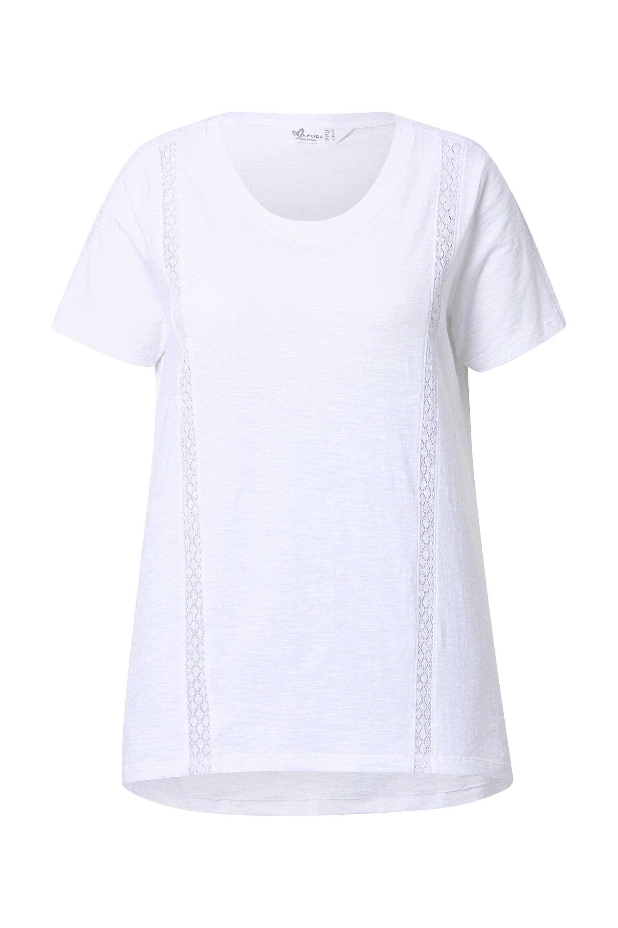 MIAMODA T-Shirt T-Shirt A-Linie Spitzenbänder günstig online kaufen