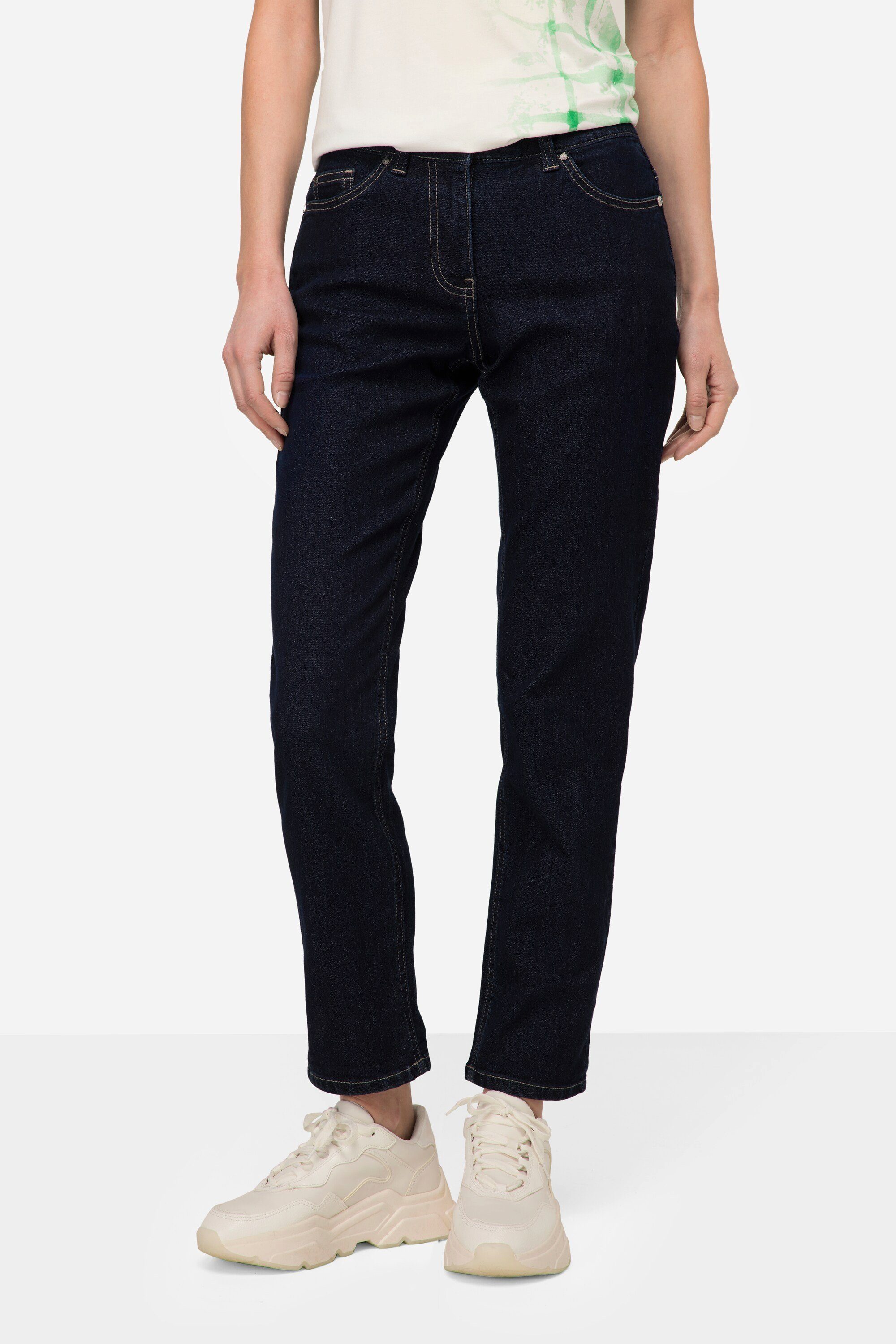 Laurasøn Regular-fit-Jeans Jeans Straight Fit 5-Pocket Schmucknieten
