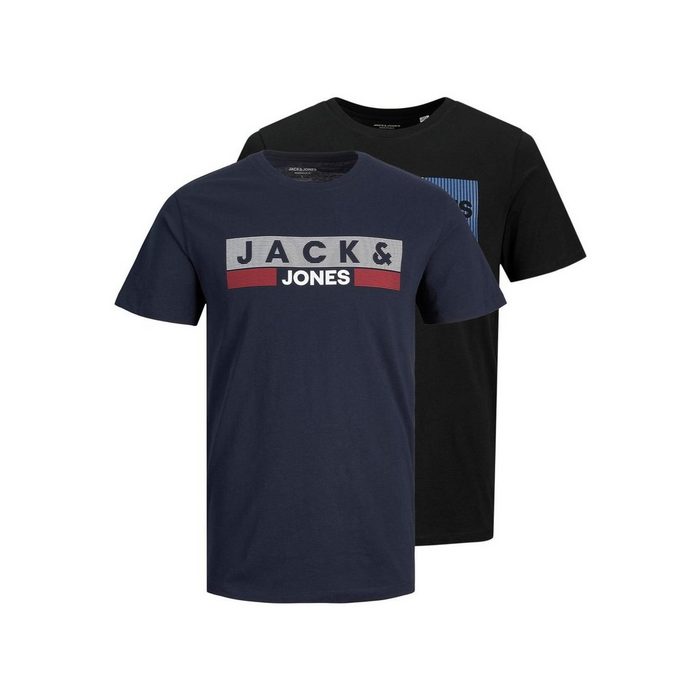 Jack & Jones T-Shirt JJECORP LOGO 2er PACK (1-tlg) aus Baumwolle