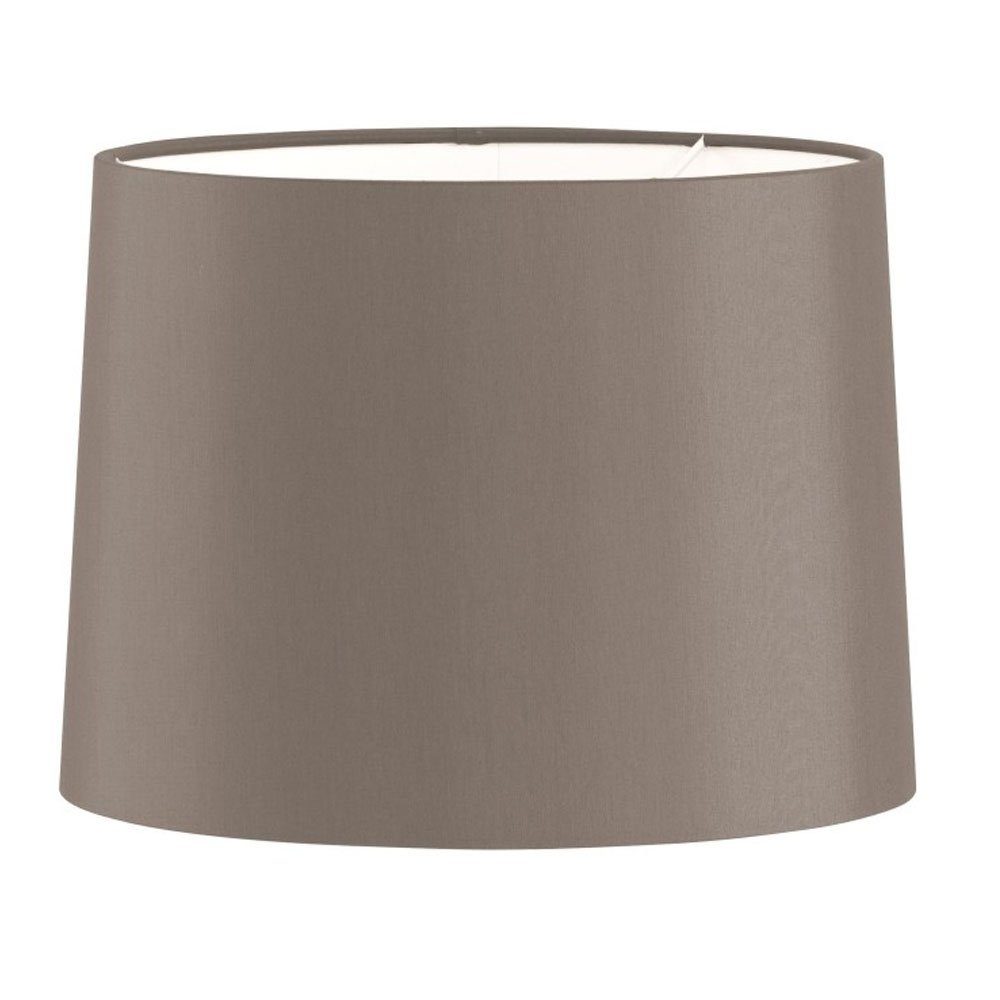 WOFI Tischleuchte, Lampenschirm aus Textil in cappuccino braun DM x Höhe 25 x 18,5 cm