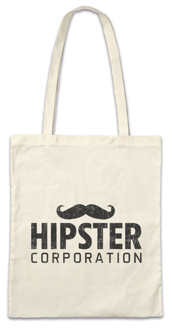 Urban Backwoods Beuteltasche Hipster Corporation Stofftasche Hip Schnurrbart Moustache Bart Beard (1-tlg), Barber Shop Indie Schnäuzer