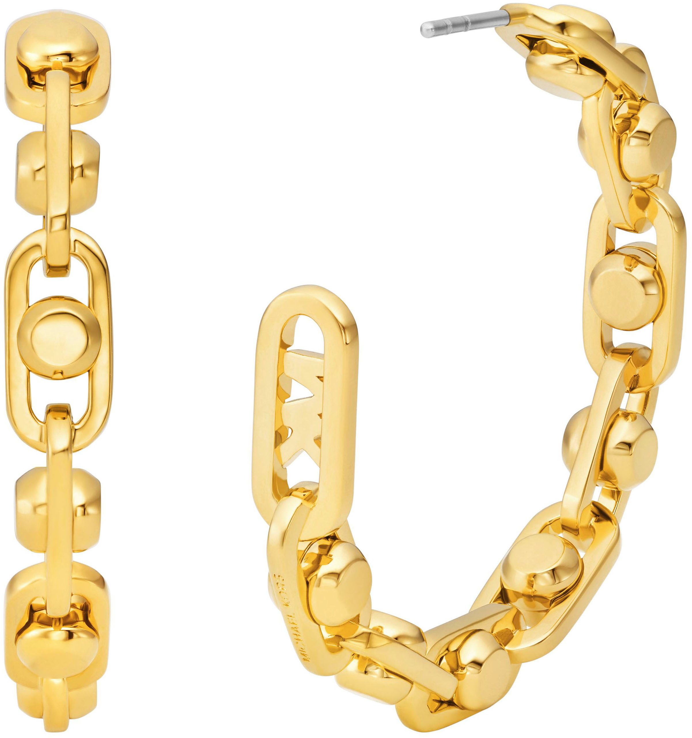 MICHAEL KORS Paar Creolen Schmuck Geschenk Metall Ohrringe ASTOR LINK
