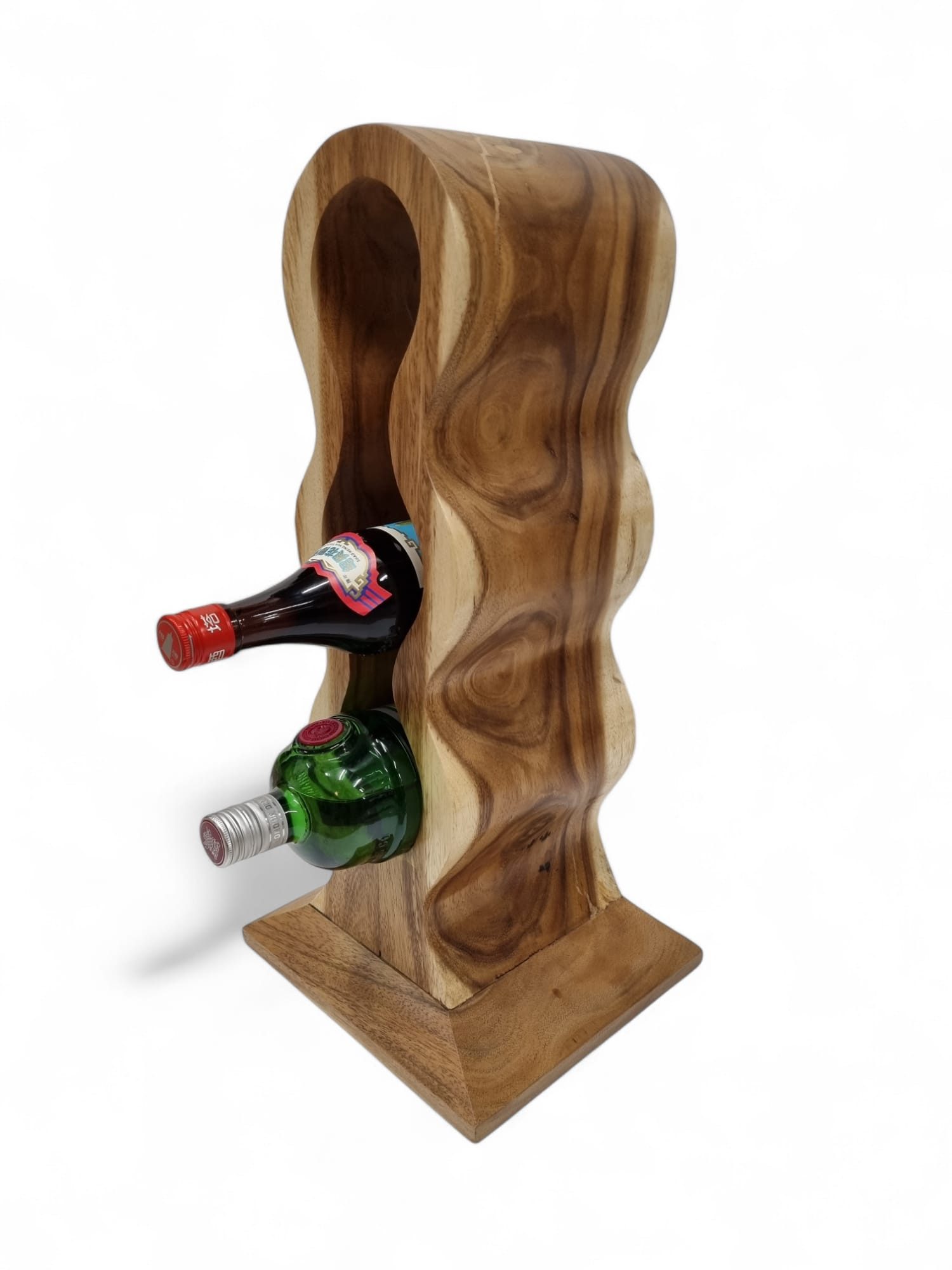 Kinaree Weinregal Suar Holz Weinregal, handgefertigt in Indonesien