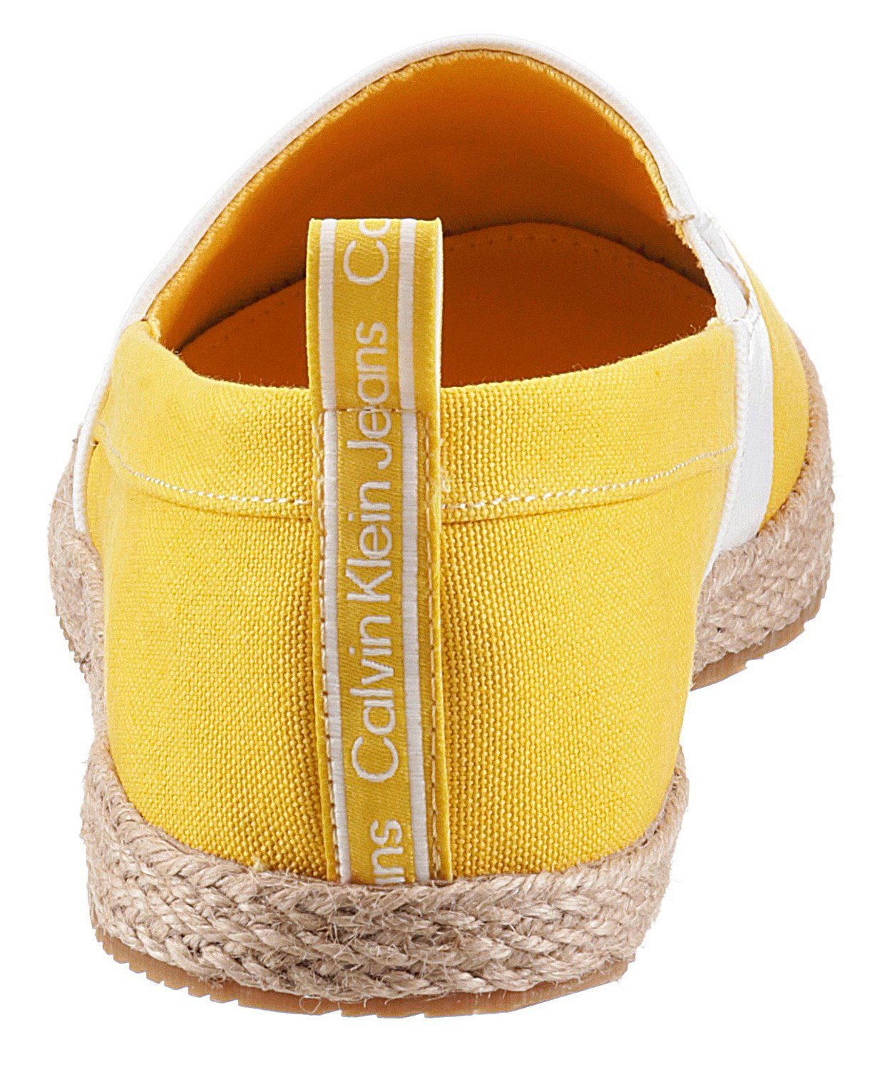 Klein Jeans Espadrille 1D gelb Schlupfen, Calvin zum ELISE Form schmale