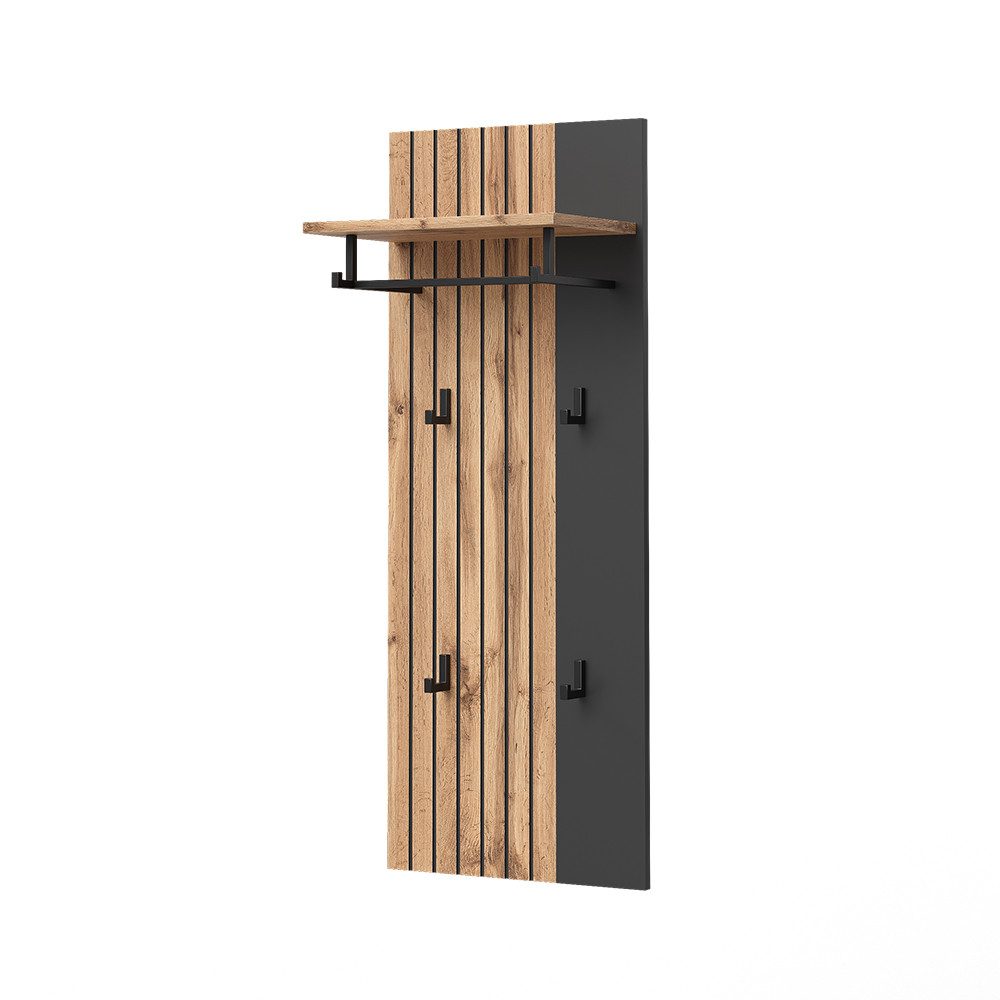 Vicco Garderobenschrank Amber, Eiche Wotan, 43 x 110 cm günstig online kaufen