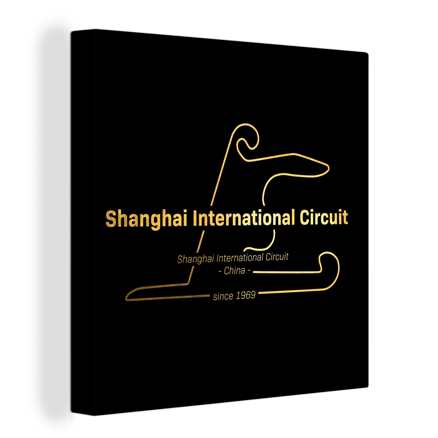 OneMillionCanvasses® Leinwandbild Formel 1 - China - Rennstrecke, (1 St), Leinwand Bilder für Wohnzimmer Schlafzimmer