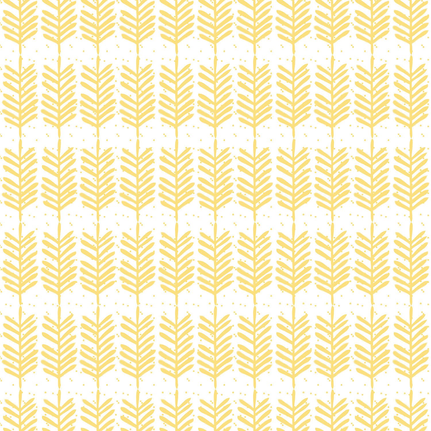 Rasch Fototapete Federn minimal in gelb - Roomblush Feathers RB152 - 2,85m x 2,00m, glatt, Reduziert, Stilisiert, (1 Rolle, 1 St), Federmuster reduziert