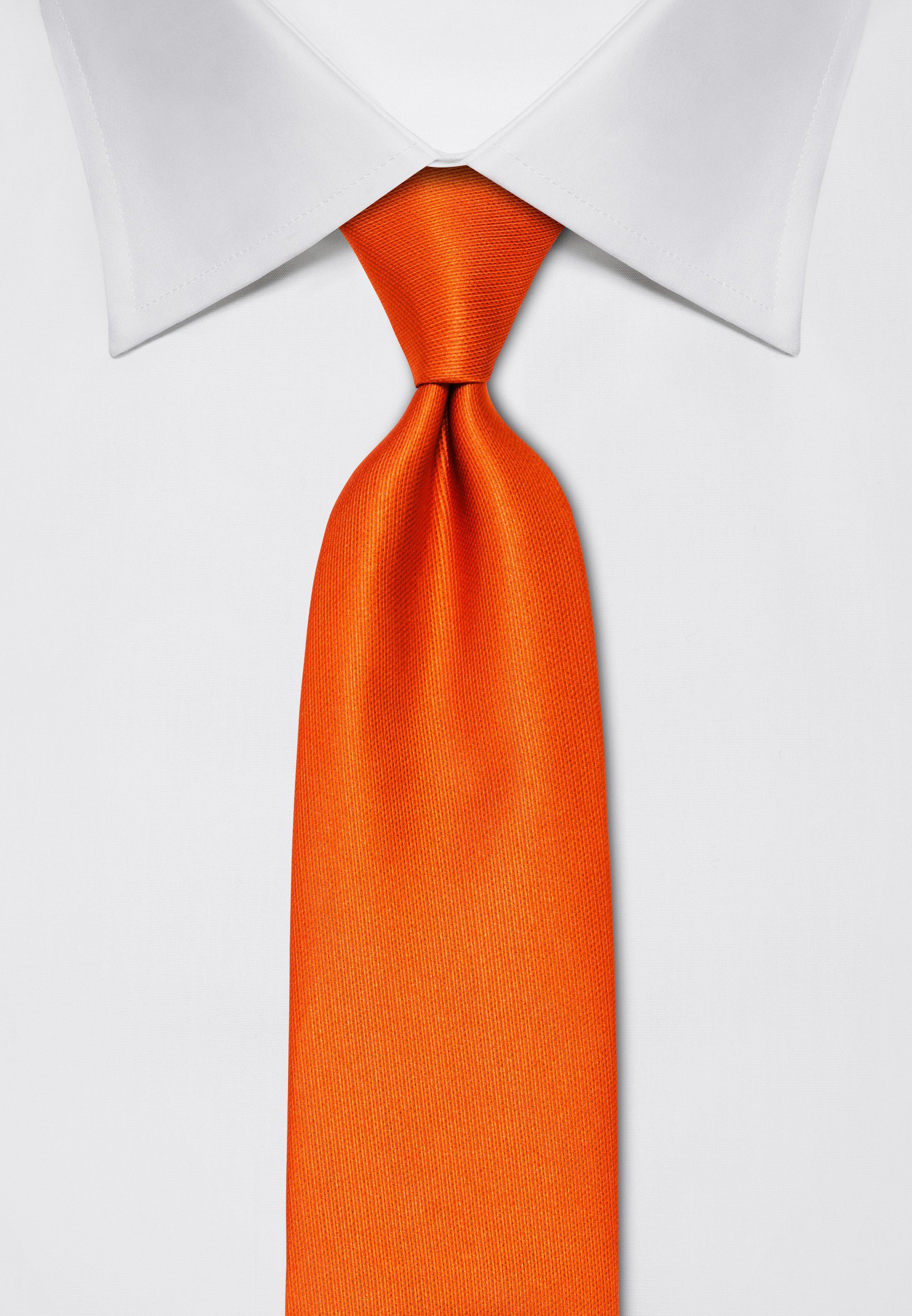 Vincenzo Boretti strukturiert orange Krawatte