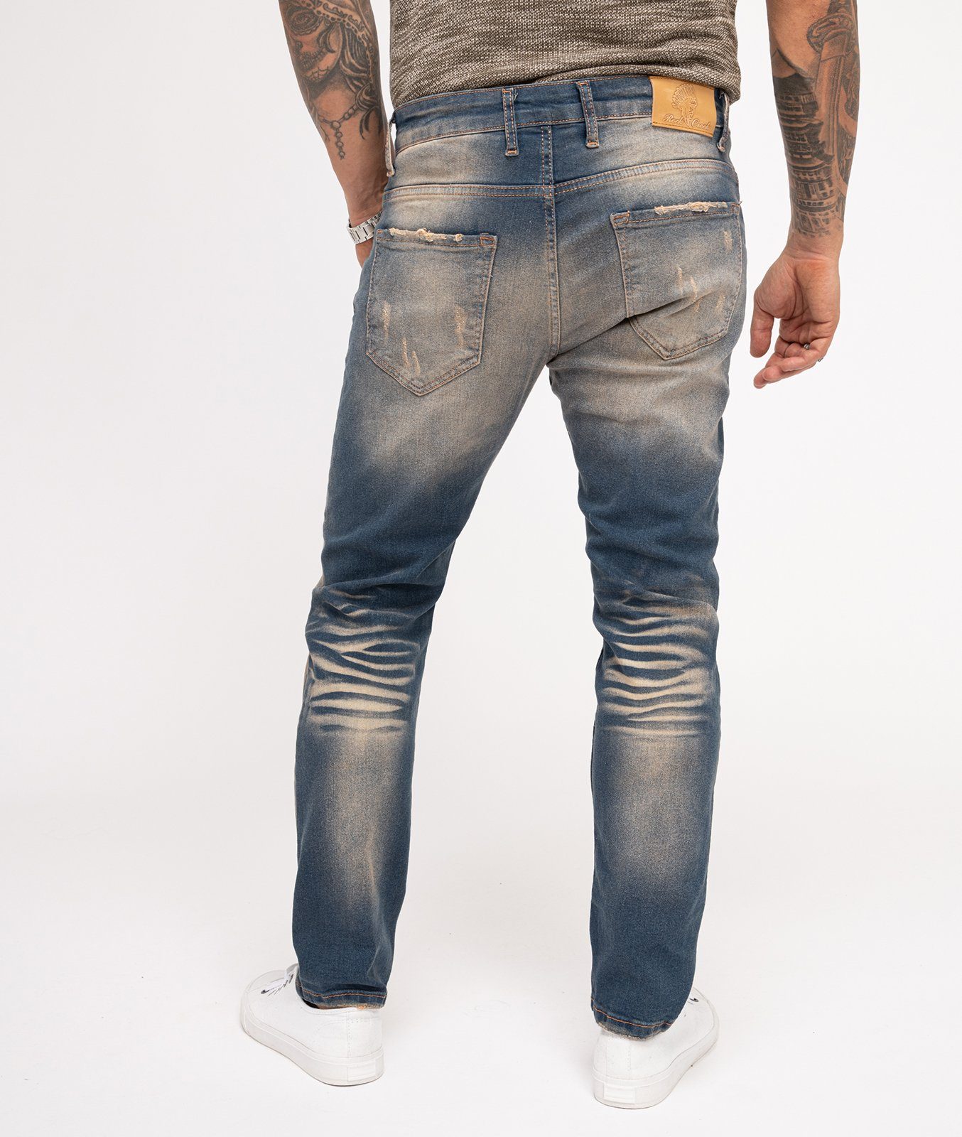 Rock Creek Regular-fit-Jeans Herren Jeans Regular Fit Blau RC-3102 – Bild 3 von 5
