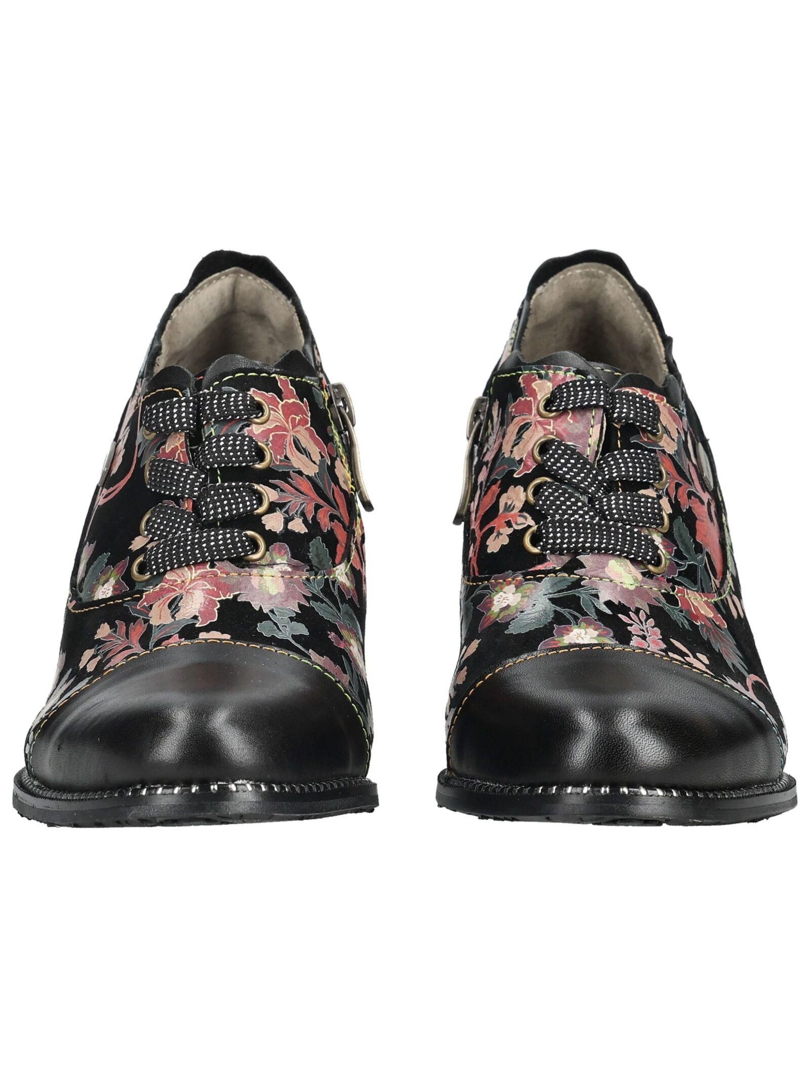 LAURA VITA Pumps Leder/Textil . Schnürpumps