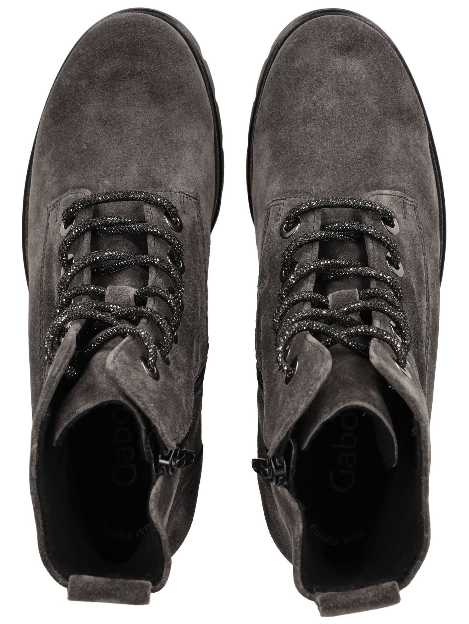Gabor Gabor Stiefelette Veloursleder Schnürstiefelette