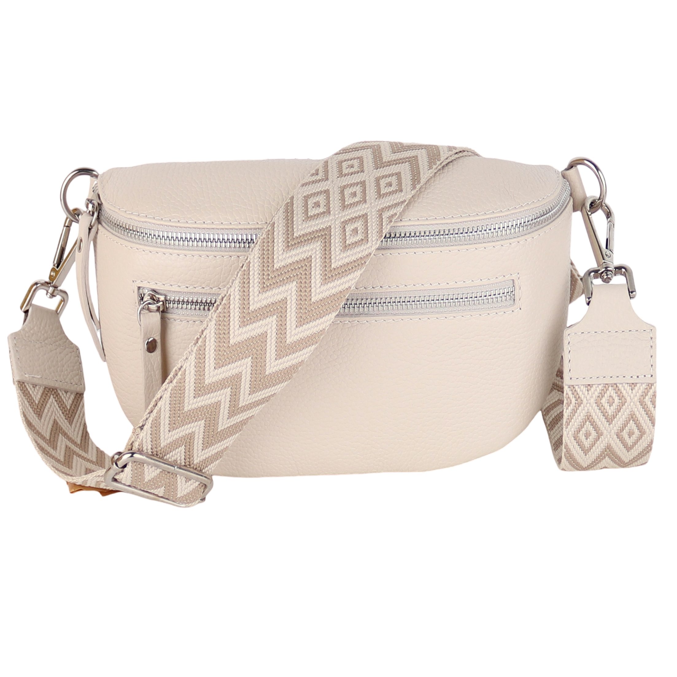 MIRROSI Bauchtasche Damen, Echtleder, Leder, Made in Italy, Umhängetasche, günstig online kaufen