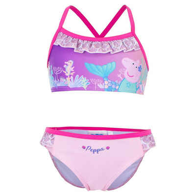 Peppa Pig Bustier-Bikini »Peppa Wutz Kinder Bikini« Gr. 98 bis 116