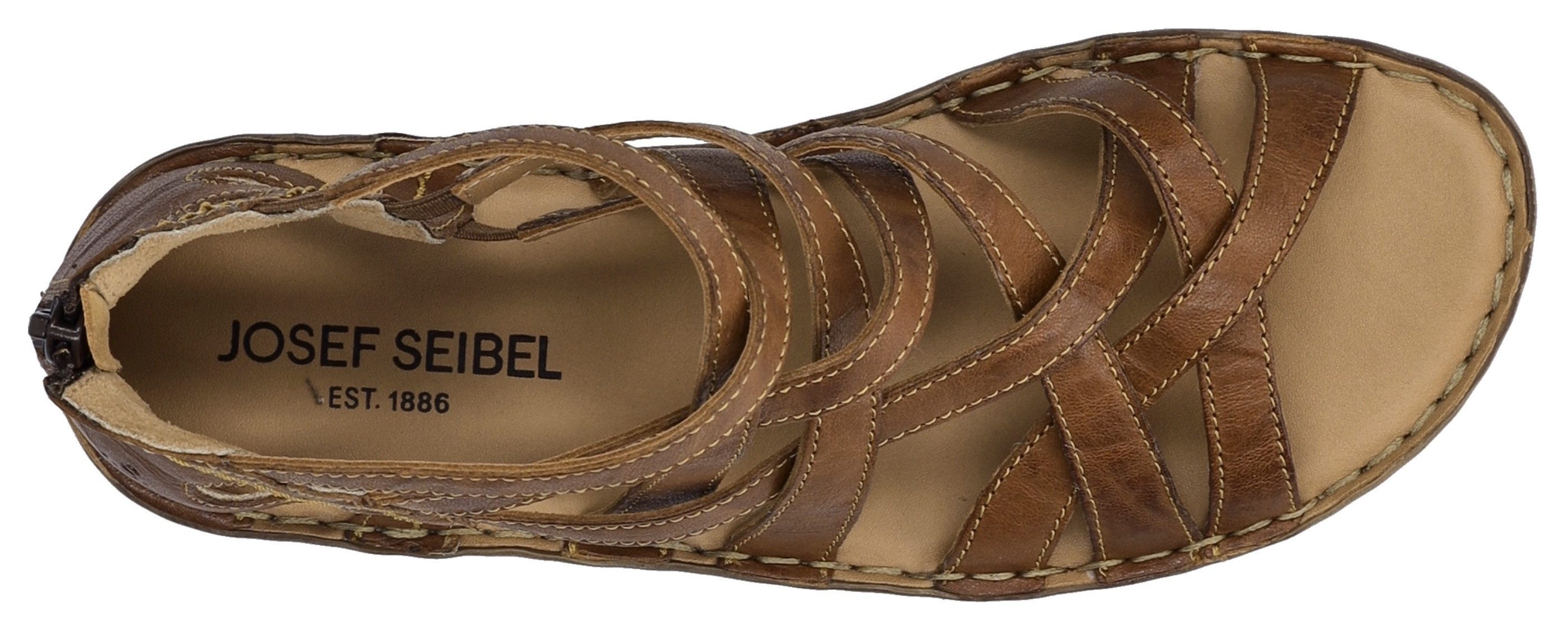 Josef Seibel Ivy 06 Sandale, Römdersandale, Sandalette, Riemchensandale mit Reißverschluss