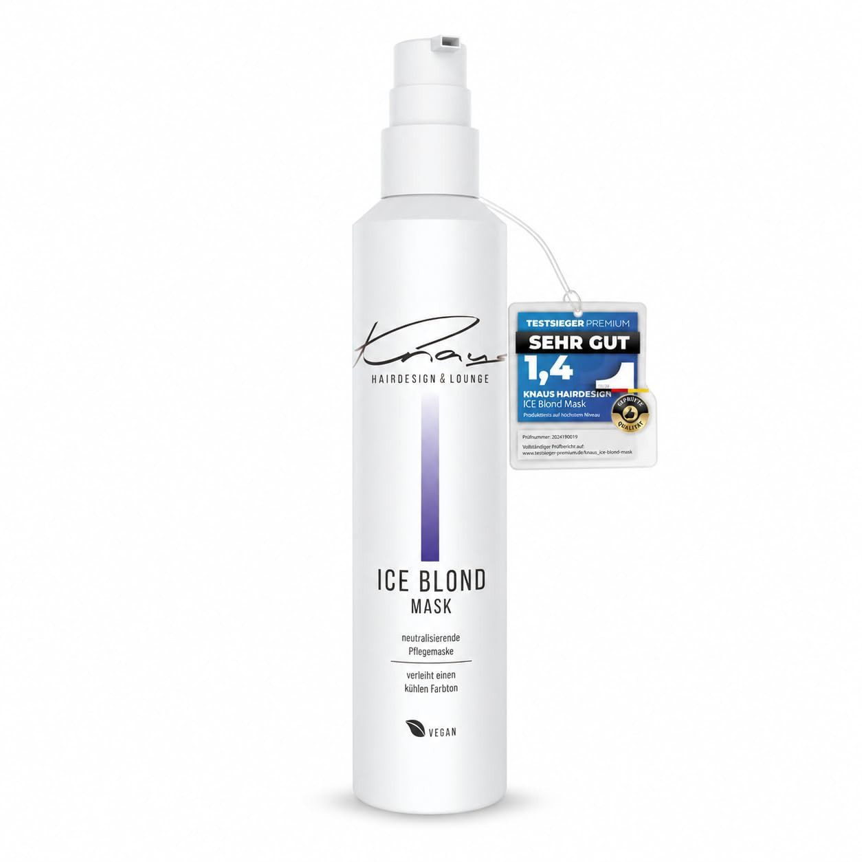 Knaus Hairdesign Haarmaske Knaus Ice Blond Mask 200ml - Friseur Anti-Gelbstich Haarmaske, 1-tlg.