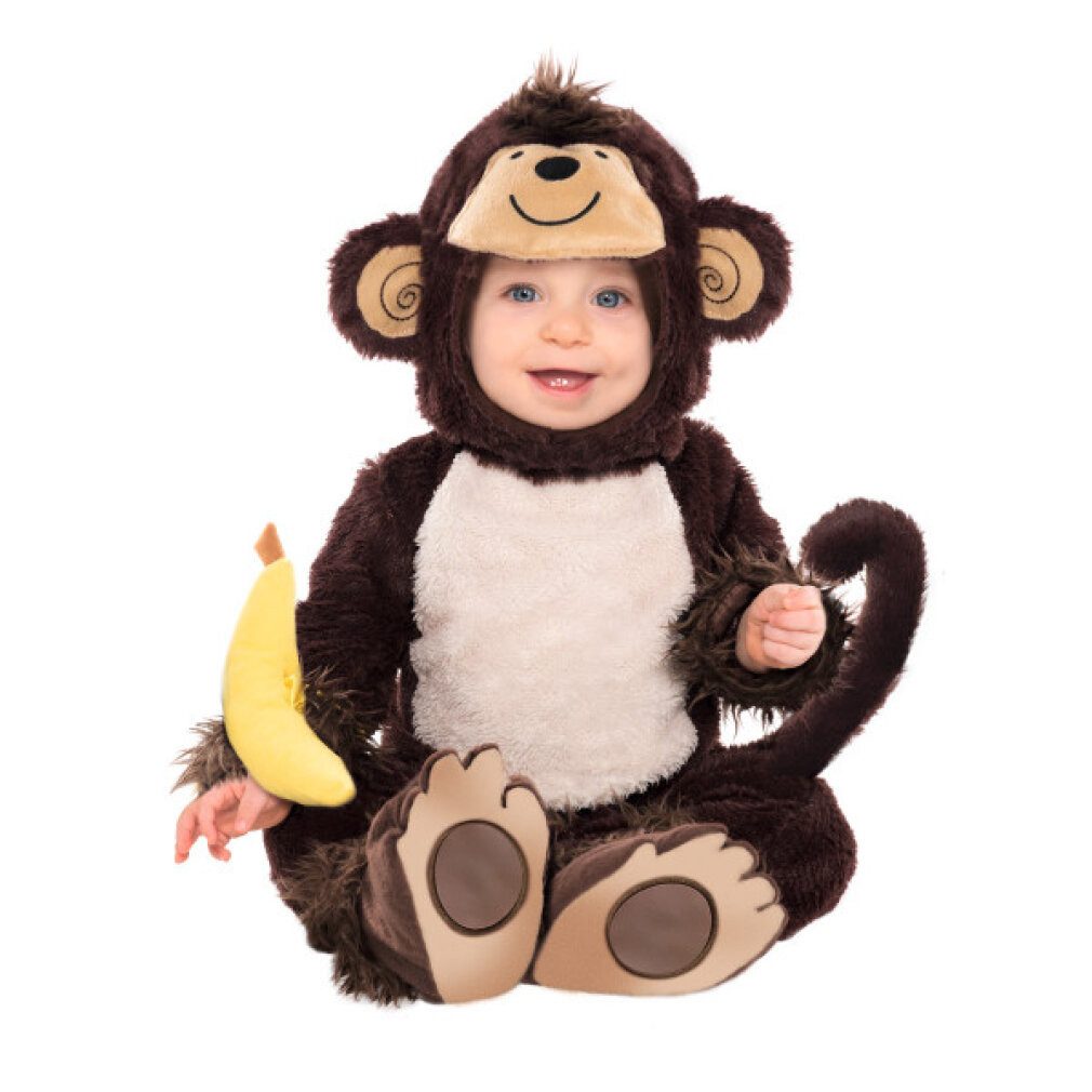 Kostüm Flauschiges Affen Baby Kostüm