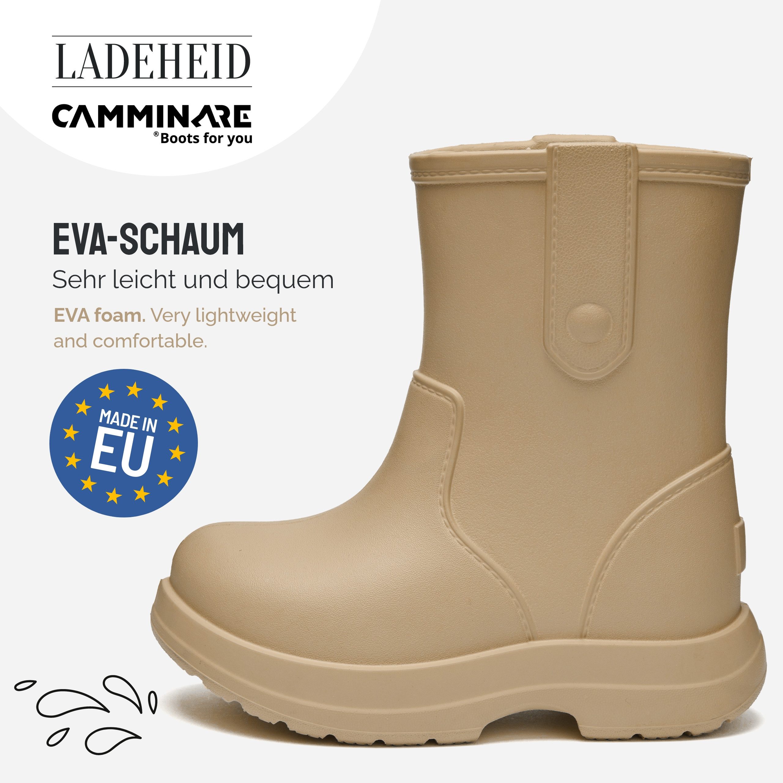 Ladeheid x Camminare Kinder aus leichtem EVA wasserdicht mit Design LA-CA-18 Gummistiefel – Bild 4 von 5