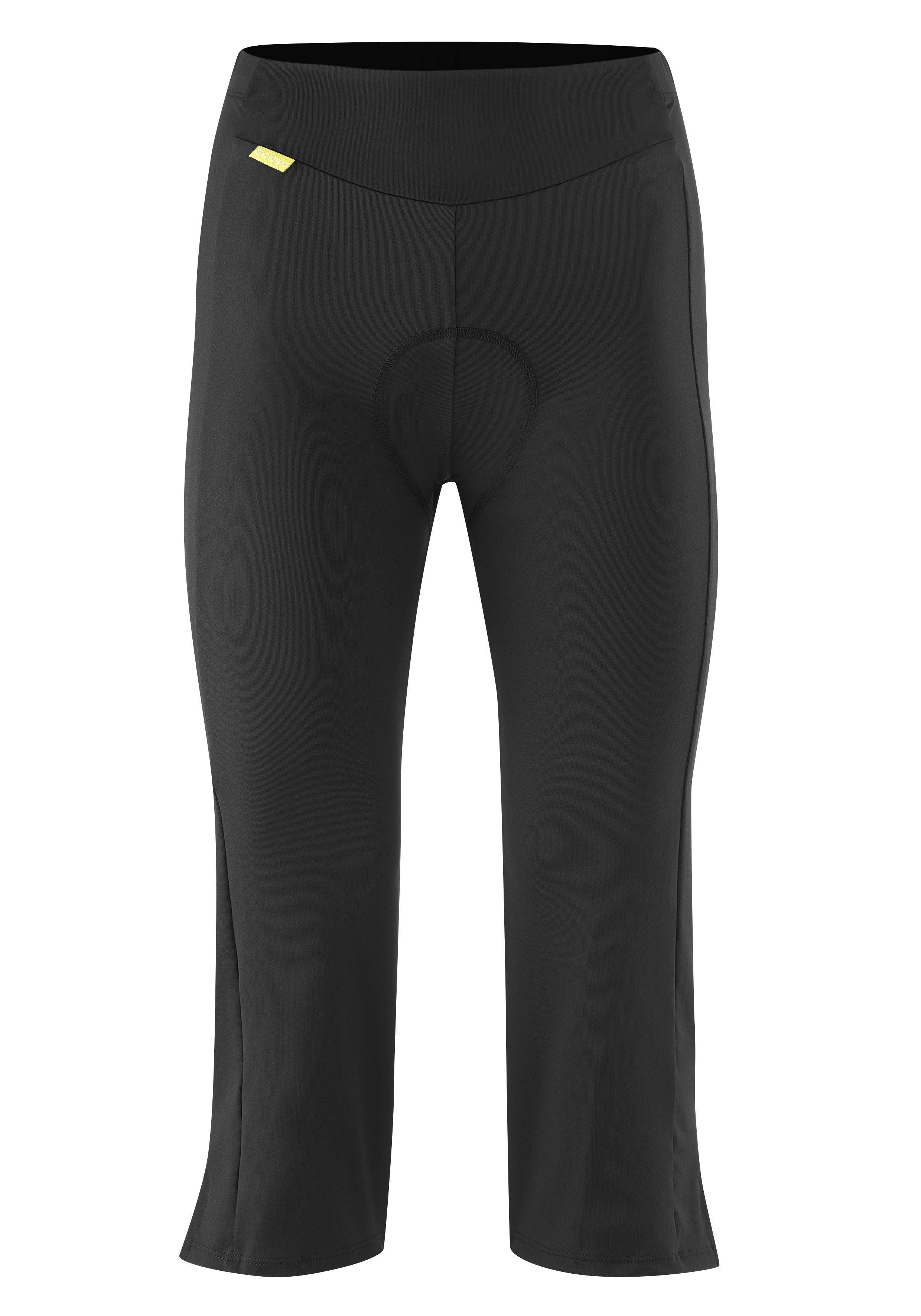 Gonso Fahrradhose Essential Tight 3/4 Flared W Damen Radhose mit Sitzpolster, Radlerhose