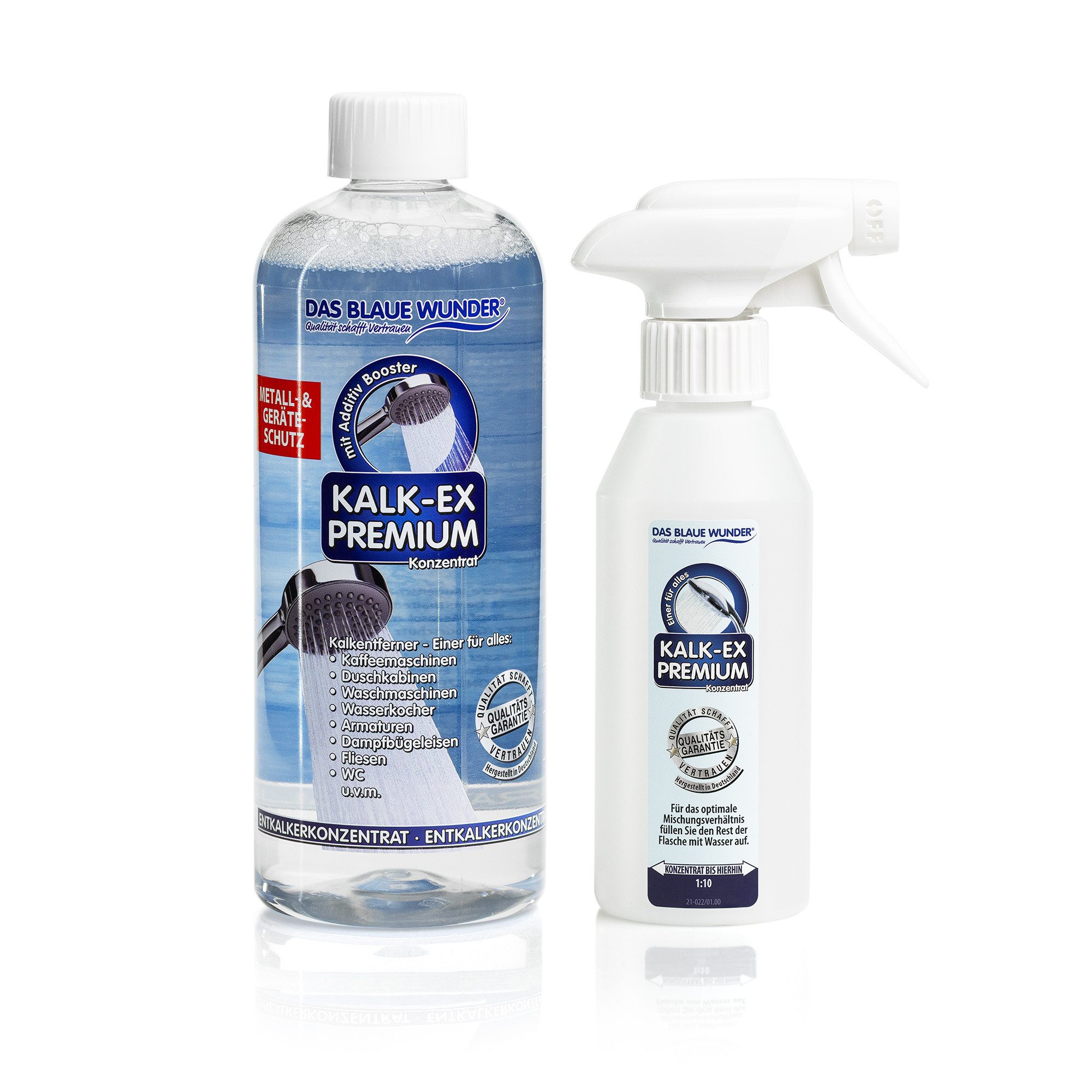 Das Blaue Wunder® Kalk-Ex Premium Konzentrat Metall- und Geräteschutz Засіб для видалення накипу (mit Additiv Booster, [- 750 ml Konzentrat)