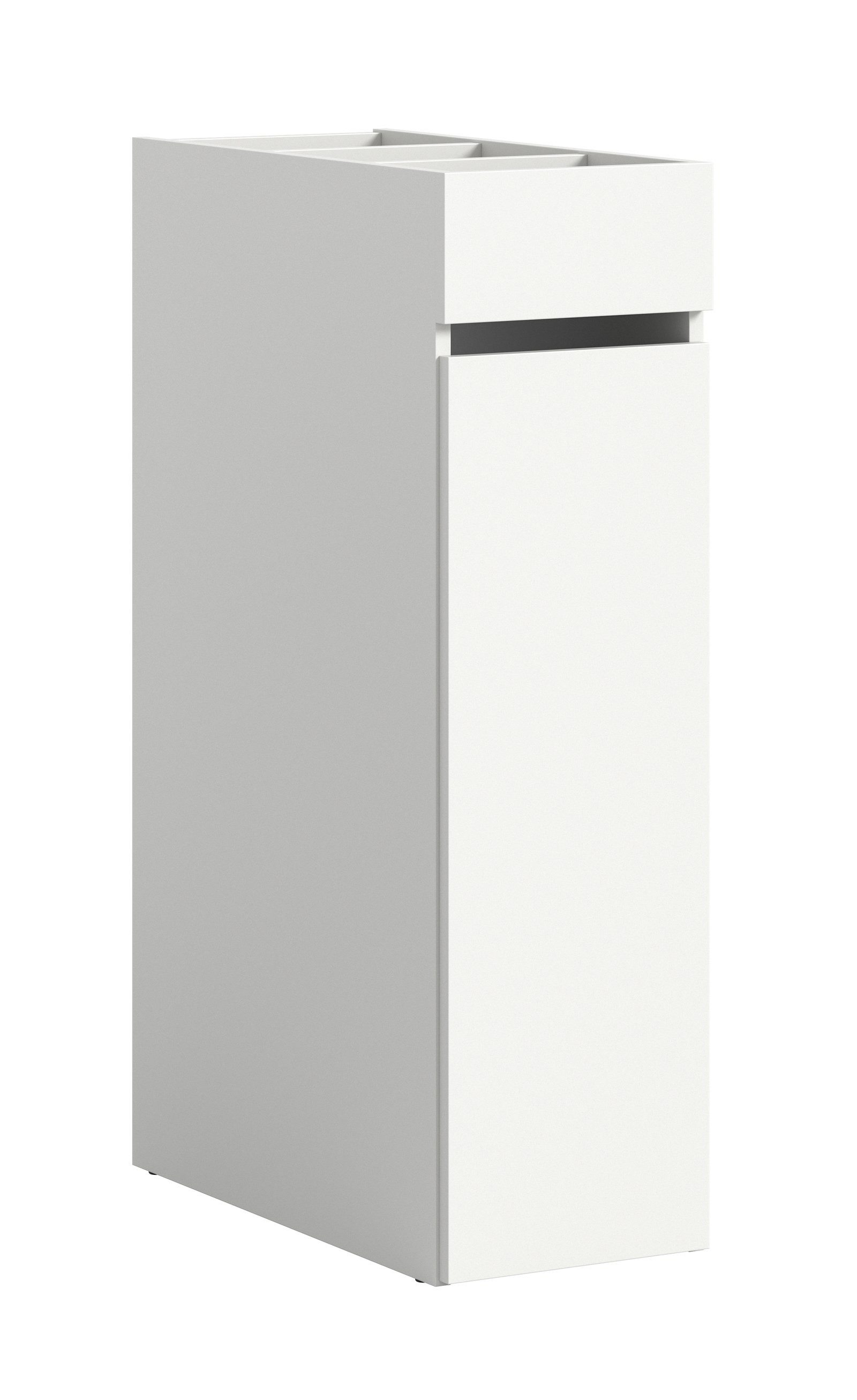 Aileenstore Mehrzweckschrank POLAR 29 cm Breite, Weiß