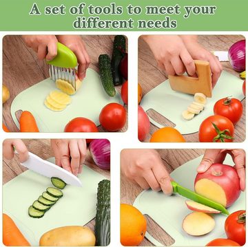 Cbei Kinderkochmesser 8 Stück Kinder-Küchenmesser-Set, zum Schneiden und Kochen, für Kleinkinder, Schneiden und Kochen von Obst oder Gemüse