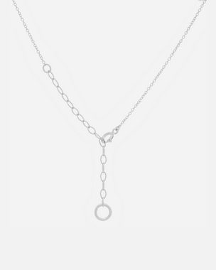 Pernille Corydon Kette mit Anhänger Double Plain Halskette Damen 42-49 cm, Silber 925