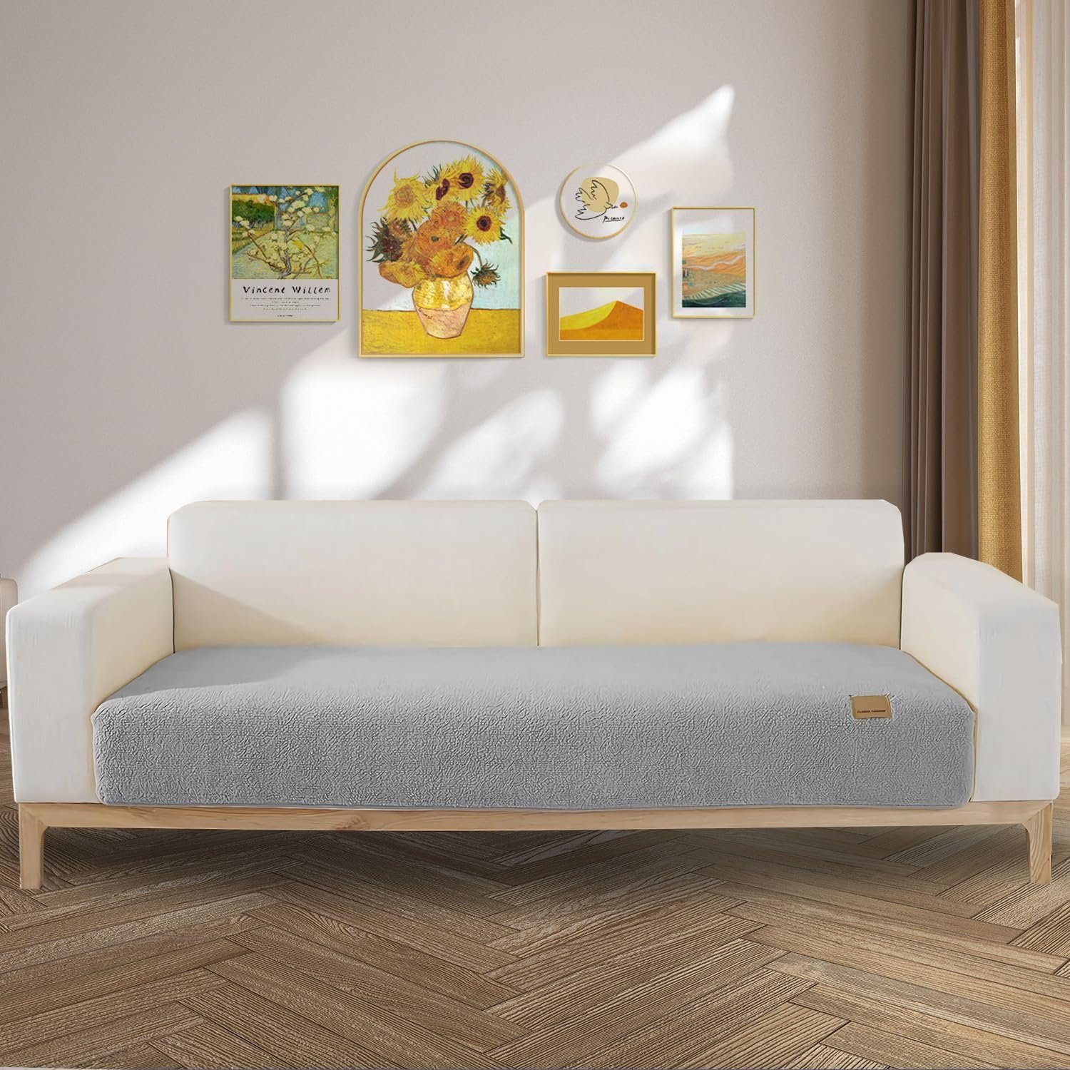 Sofahusse Sofaüberwurfe, Anti-rutsch Sofaschoner, Sofaschutz, grau(70X150cm) Weicher Juoungle Ultra