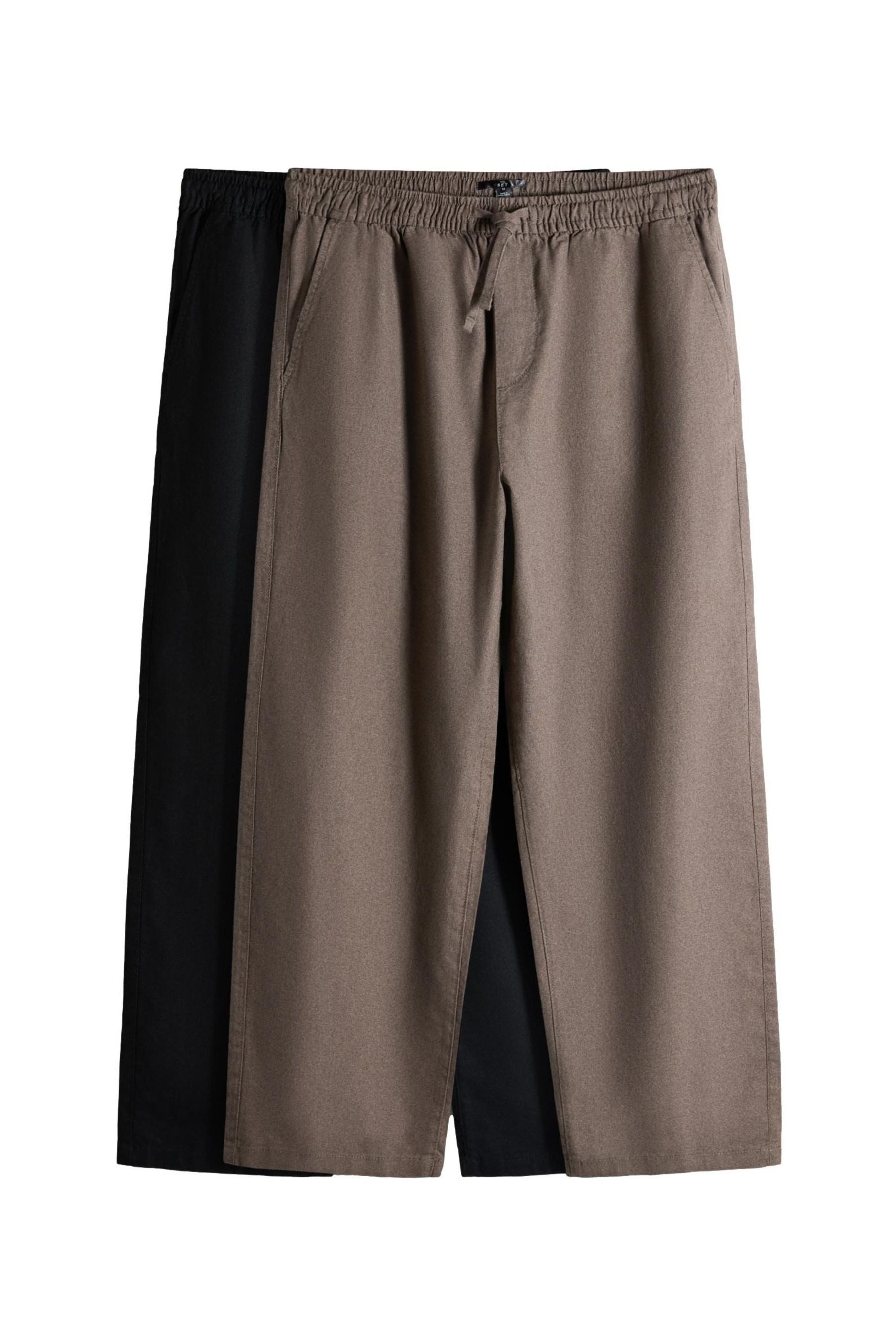 Schlupfhose The Set Schlupfhosen mit Nadelstreifen, 2er-Pack