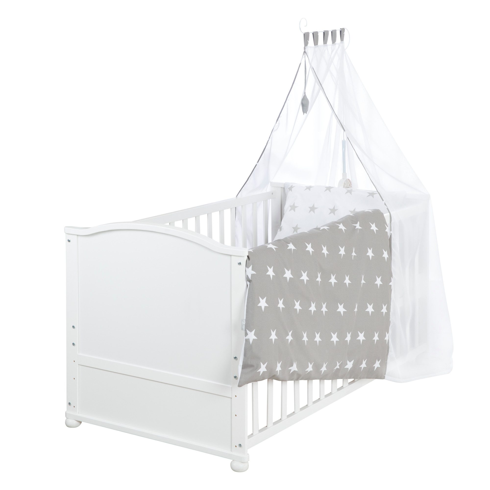 roba® Babybett Little Stars oder Fox & Bunny - niedliche Designs, inkl. Bet günstig online kaufen