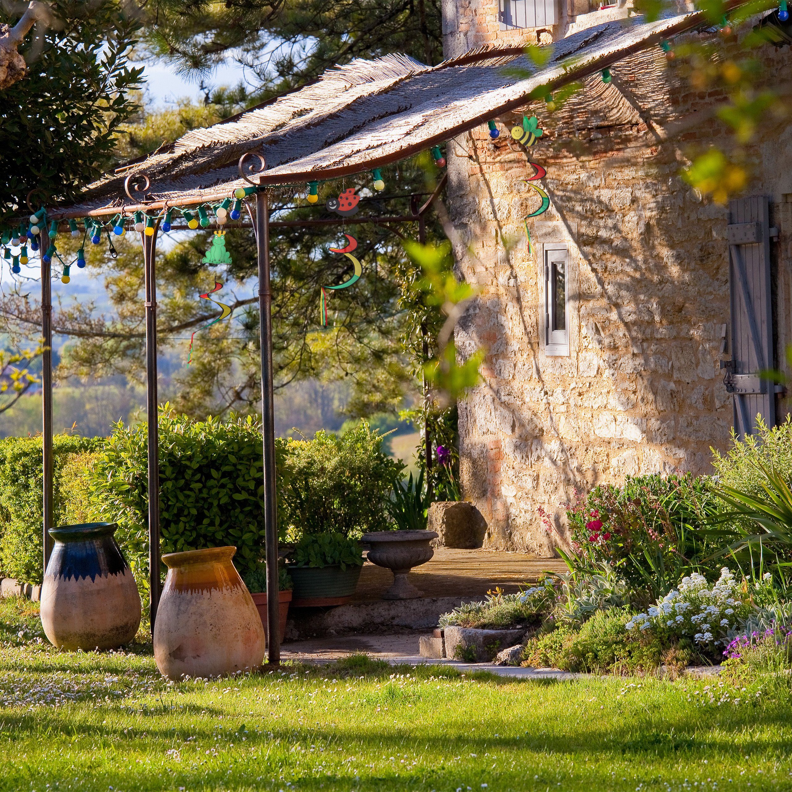 relaxdays Windspiel Spirale "Tiermotive" 3er Set